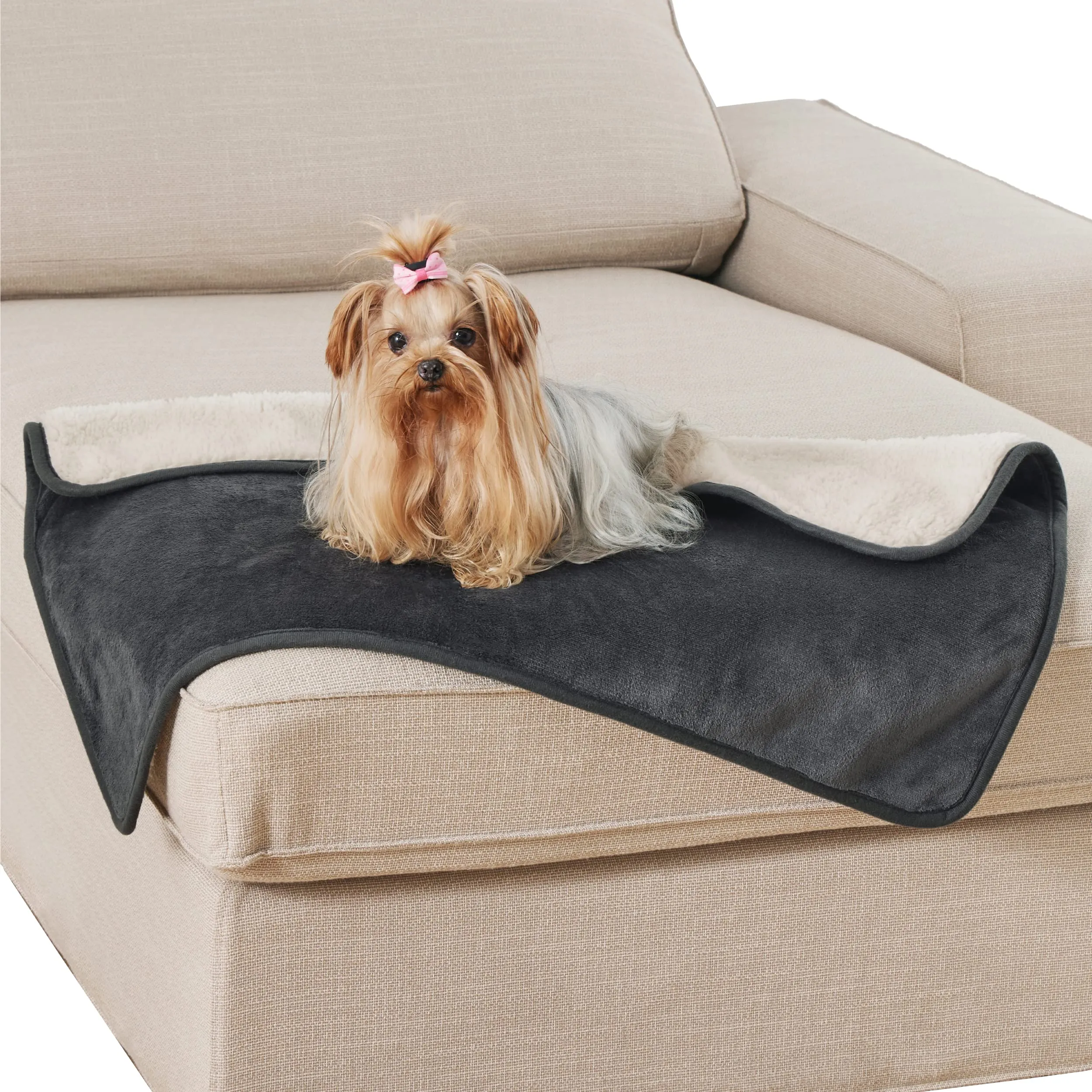 LE SURE Coperta Impermeabile per Cane Lavabile, 80x60 cm Nero - immagine 1