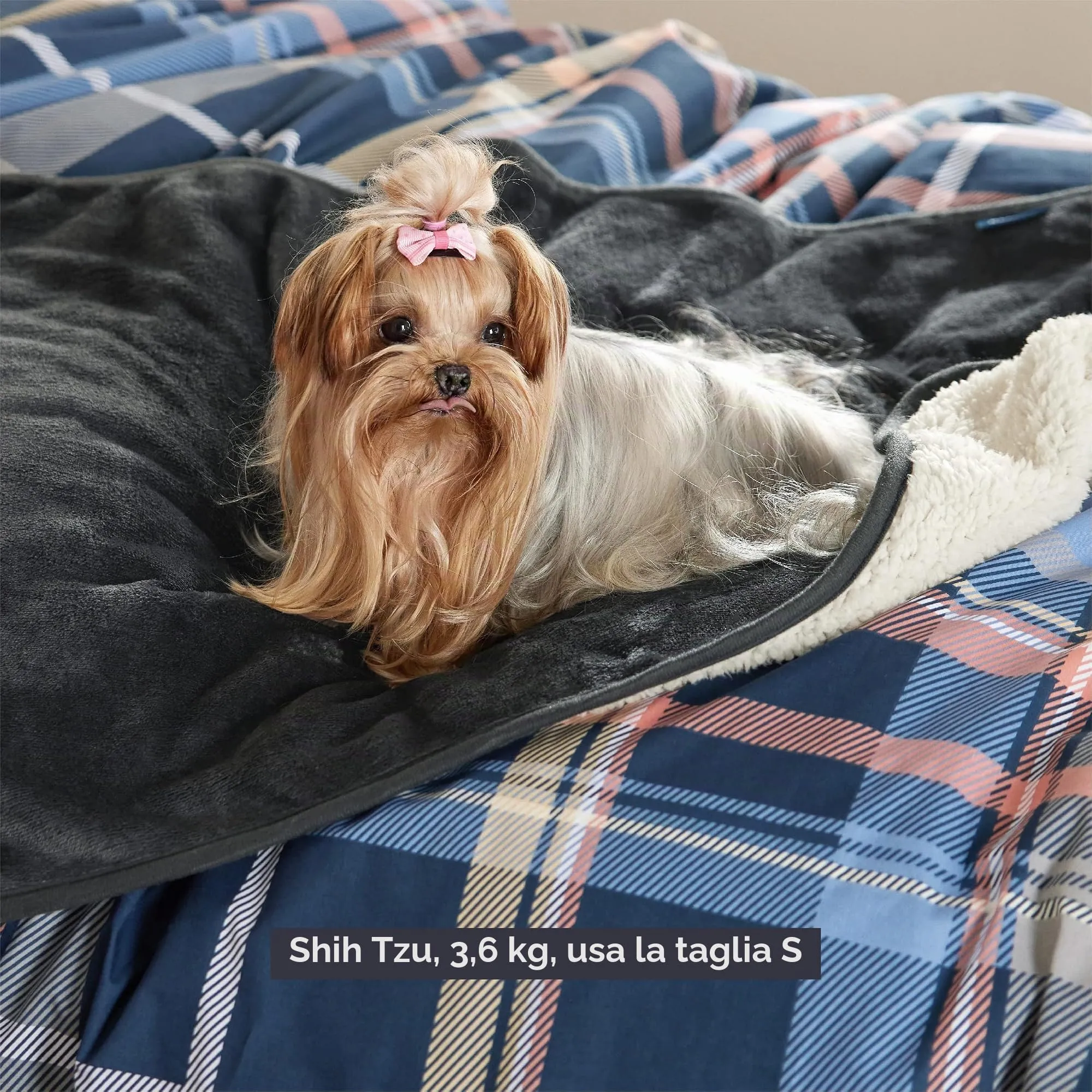 LE SURE Coperta Impermeabile per Cane Lavabile, 80x60 cm Nero - immagine 7