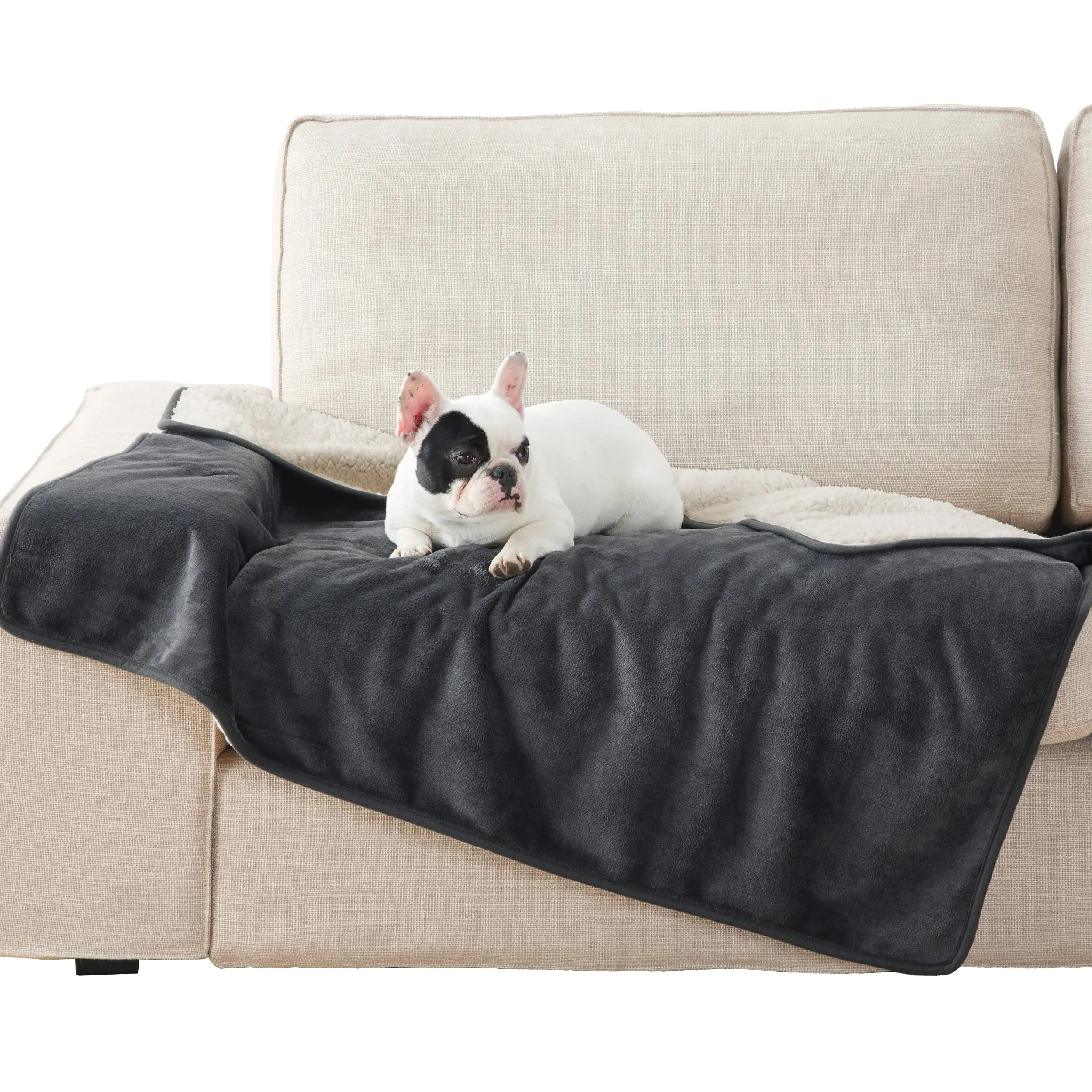 LE SURE Coperta Impermeabile per Cane Lavabile, 120x100 cm Nero - immagine 1