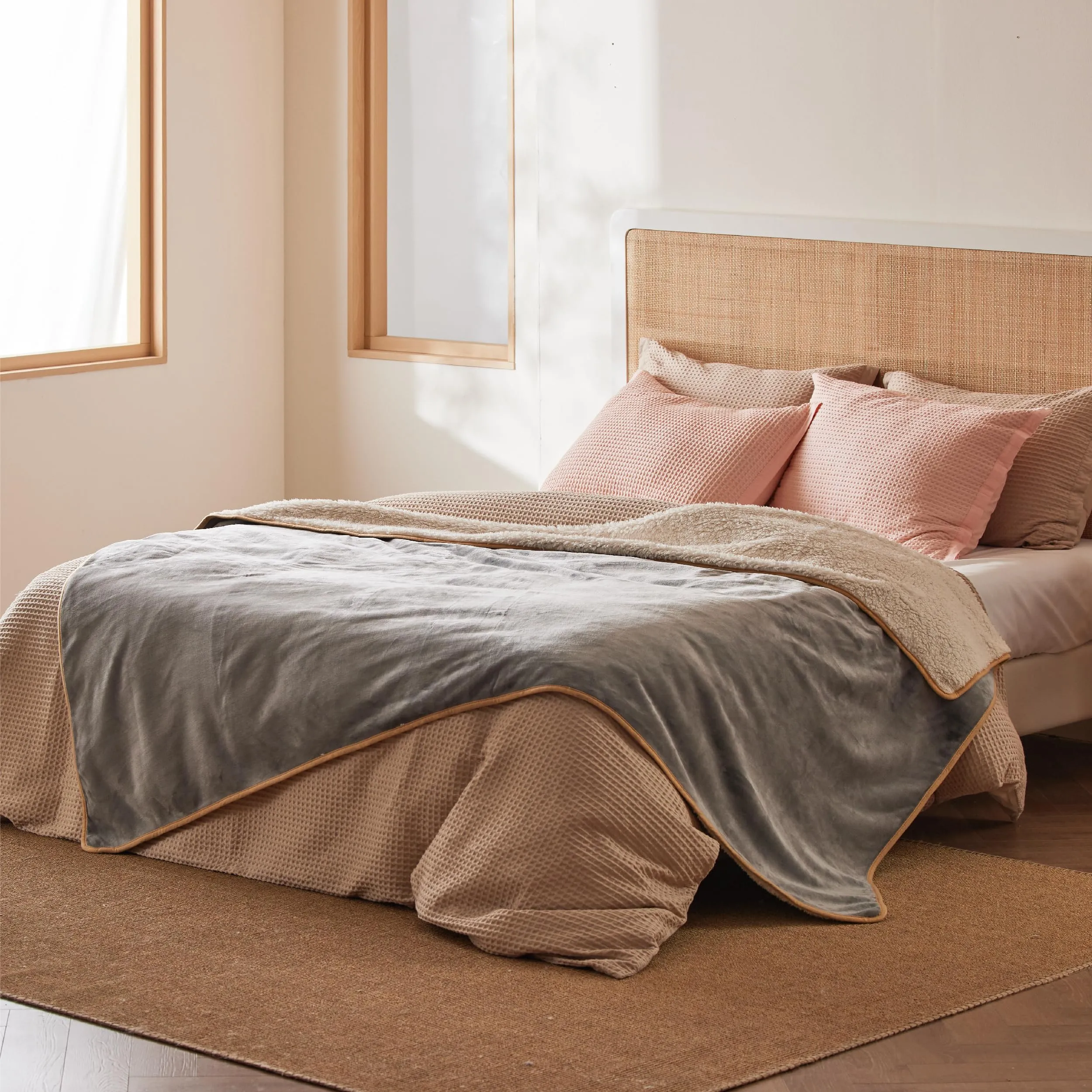 LE SURE Coperta Impermeabile per Cane Lavabile, 203x152 cm Grigio - immagine 6