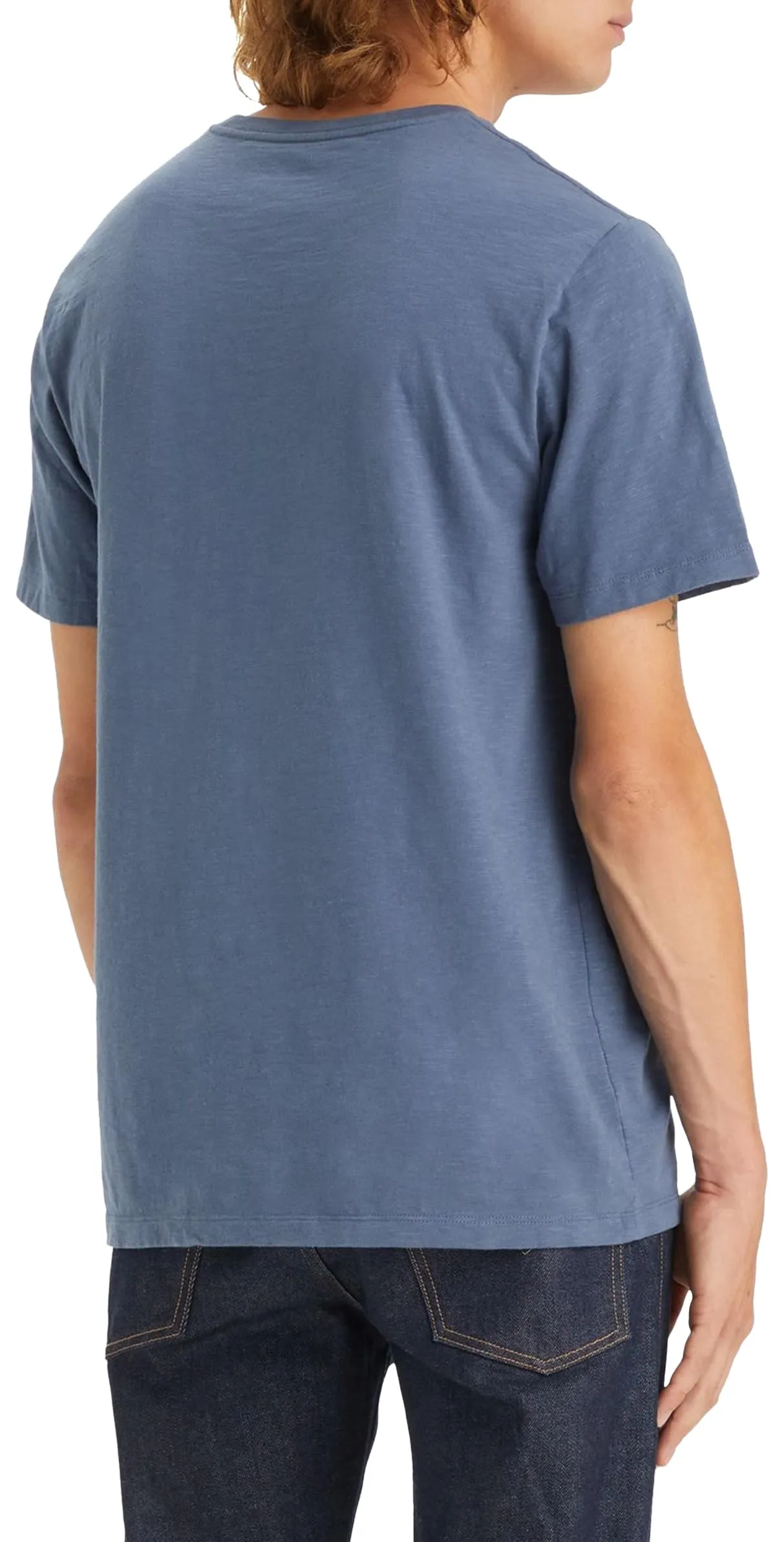Levi's Ss Original Housemark Tee, T-shirt Uomo, Vintage Indigo X, S - immagine 3