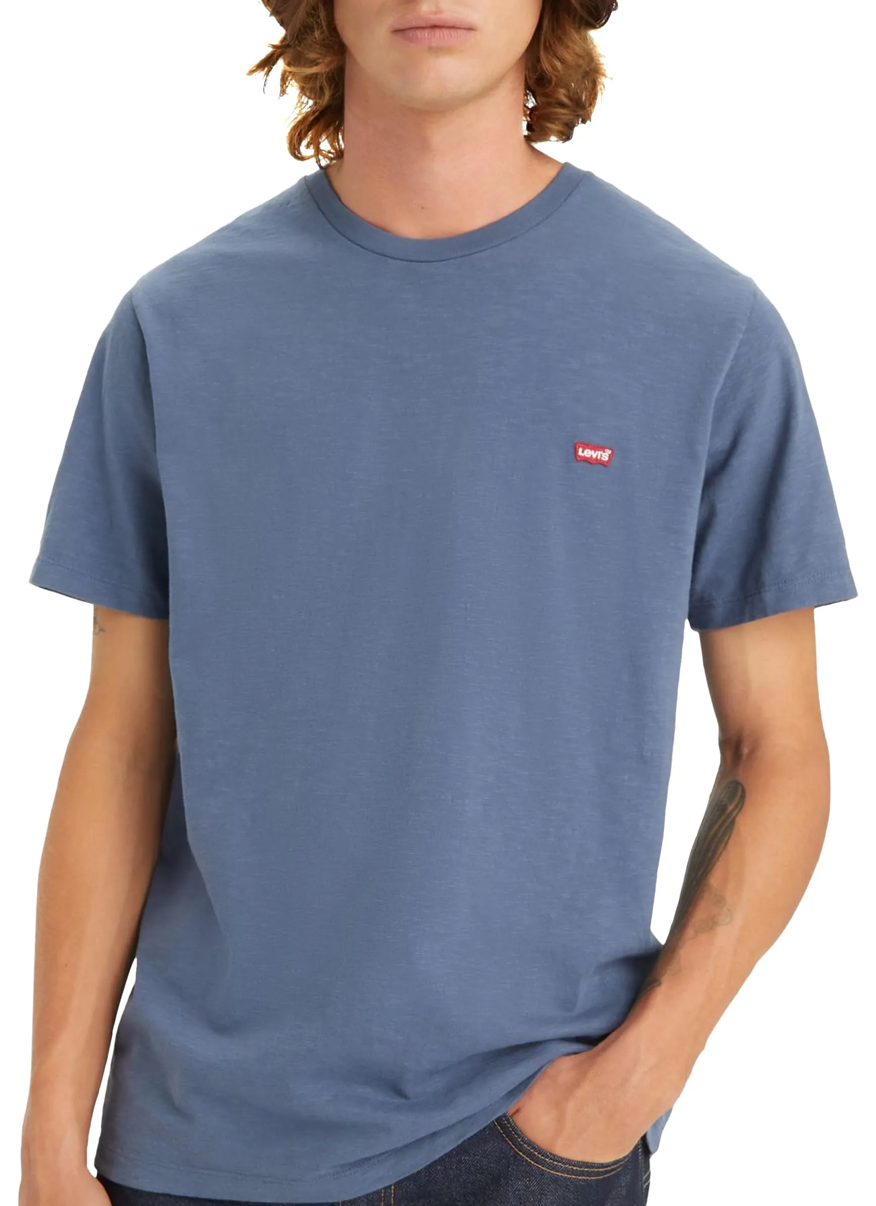 Levi's Ss Original Housemark Tee, T-shirt Uomo, Vintage Indigo X, S - immagine 6