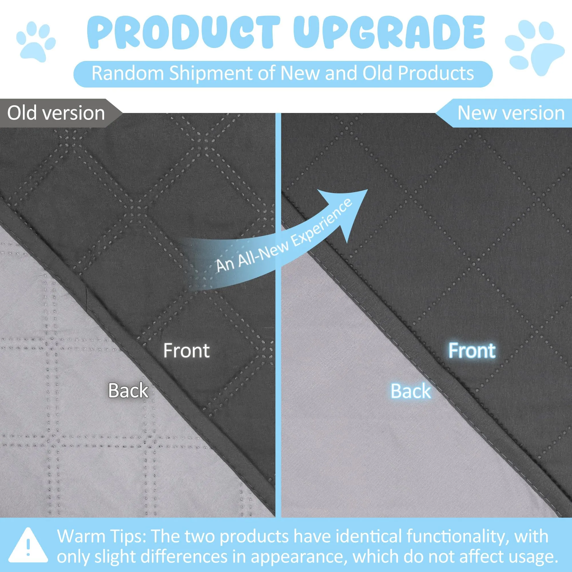 Copridivano e Copriletto Impermeabili per Cani 203 x 152 cm Grigio - immagine 5