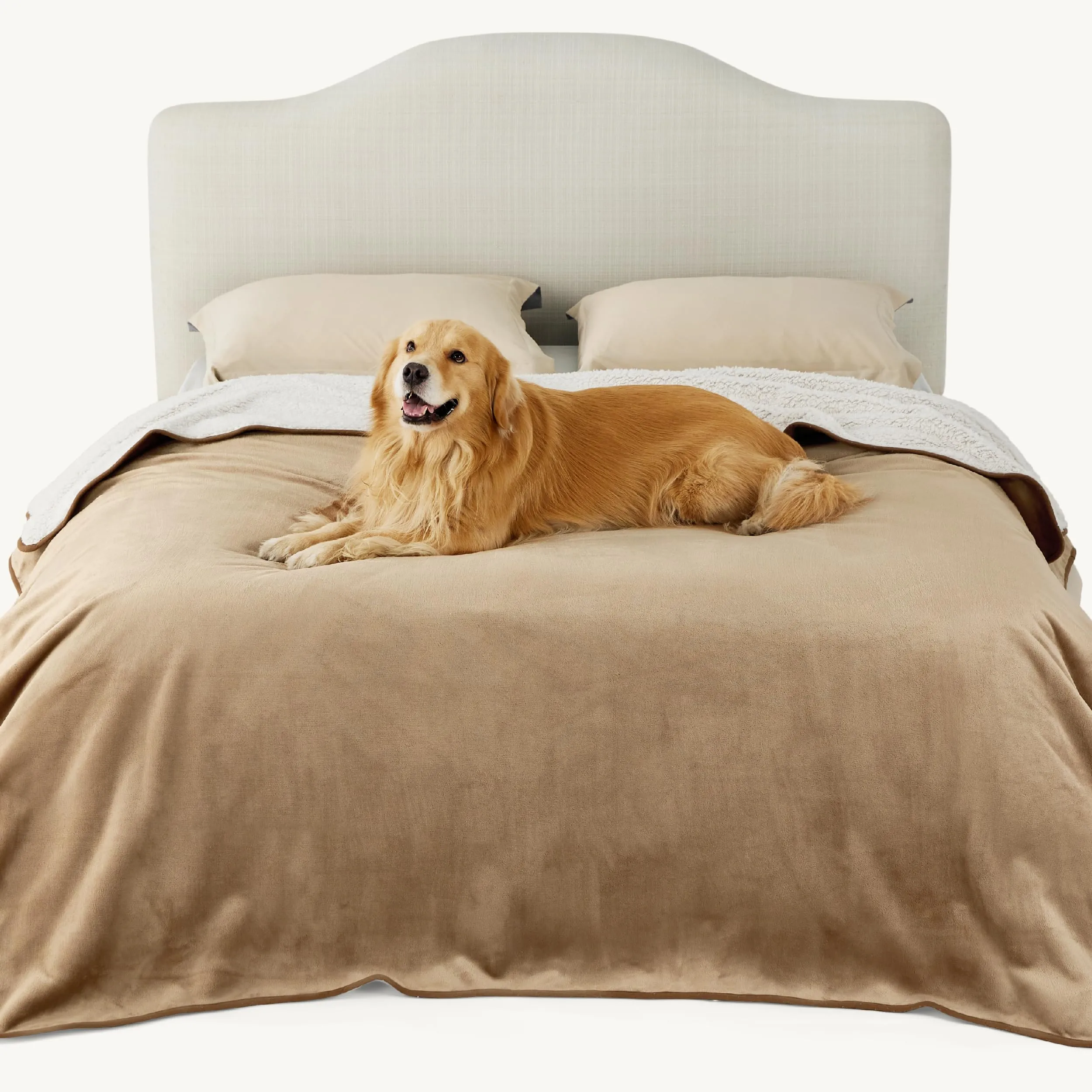 LE SURE Coperta Impermeabile per Cane Lavabile, 229x218 cm Cammello - immagine 1