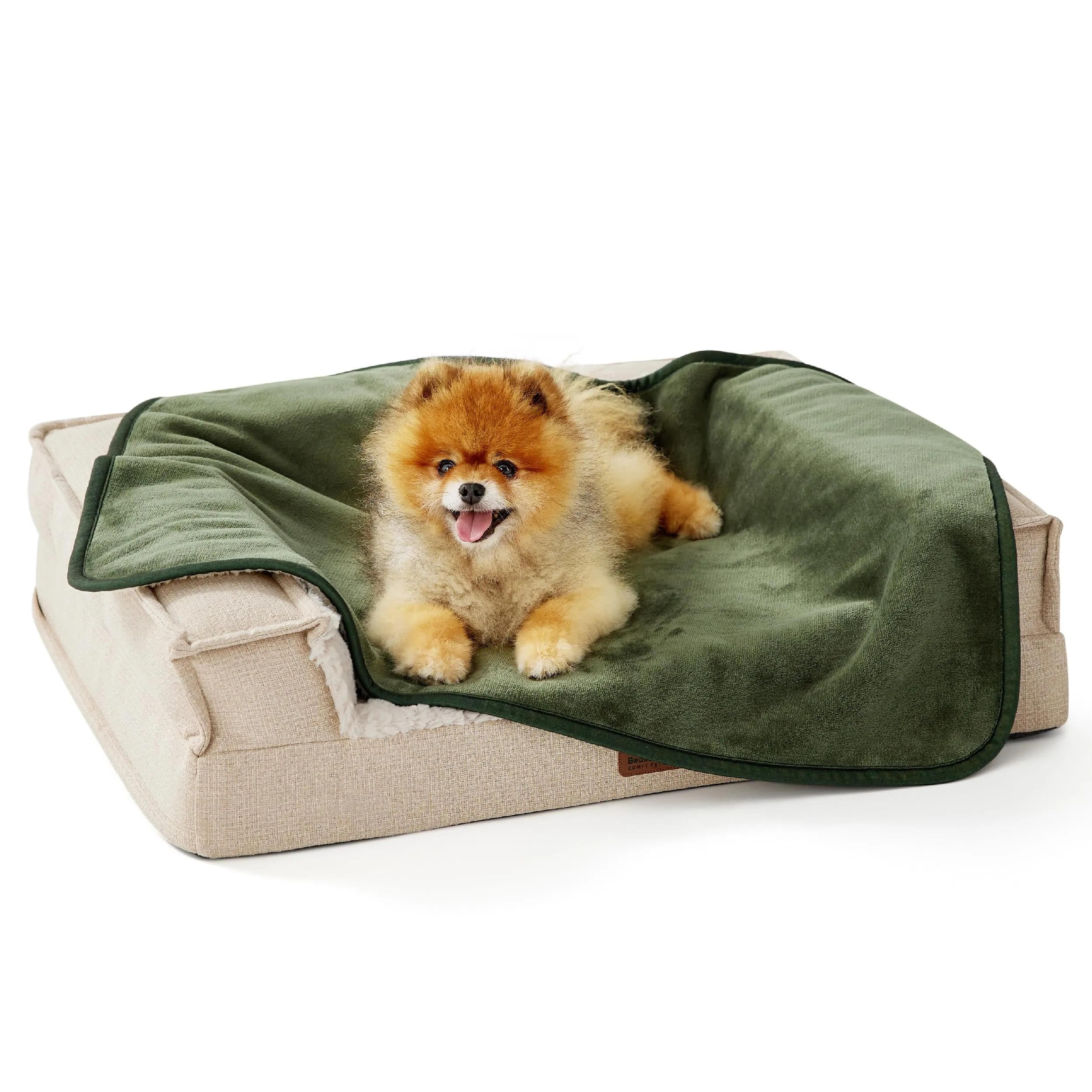 LE SURE Coperta Impermeabile per Cane Lavabile, 80x60 cm Verde Oliva - immagine 9
