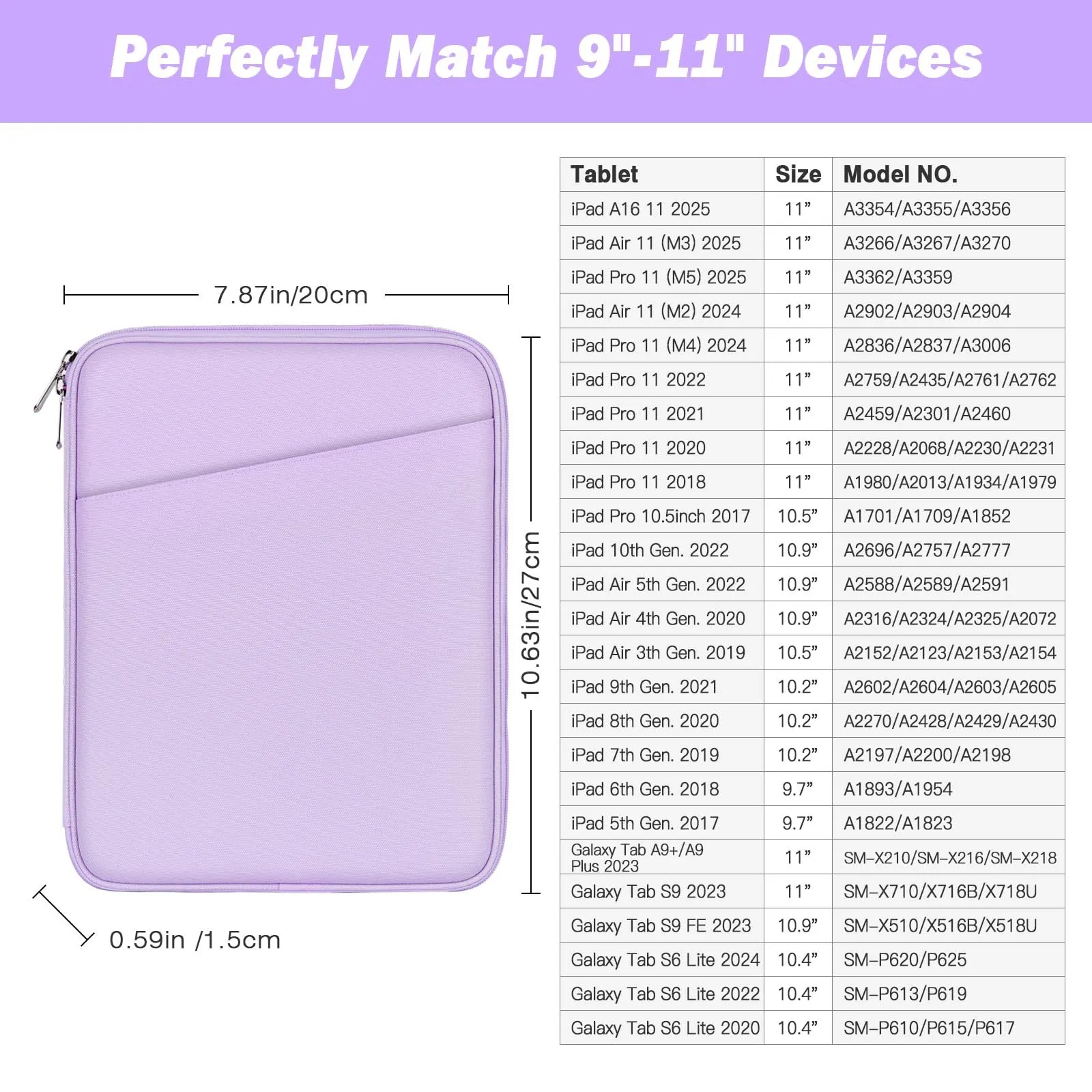 MoKo Borsa per tablet 9-11 pollici imbottita - immagine 2
