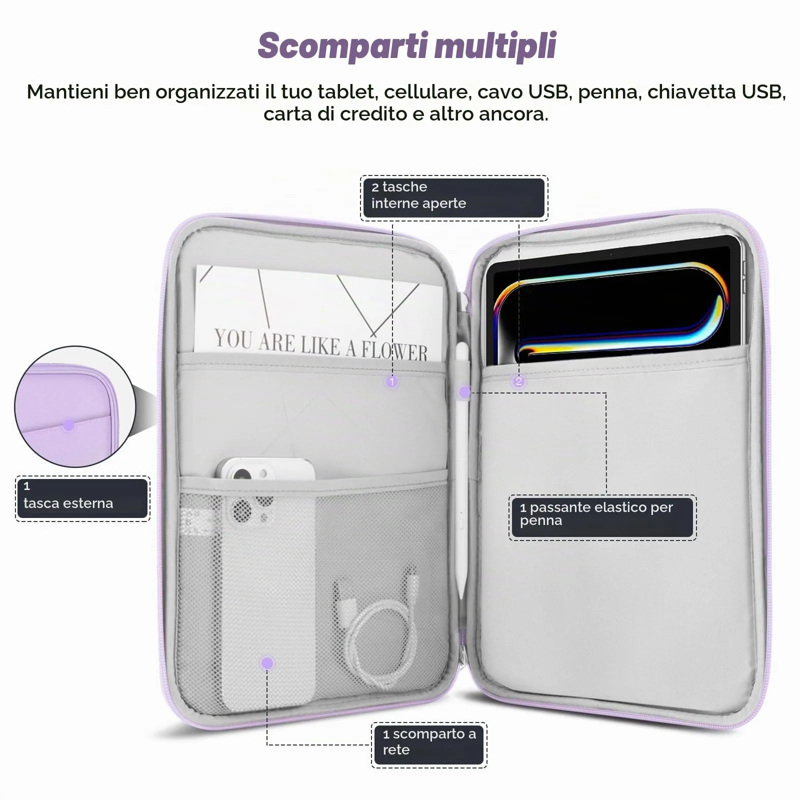 MoKo Borsa per tablet 9-11 pollici imbottita - immagine 3