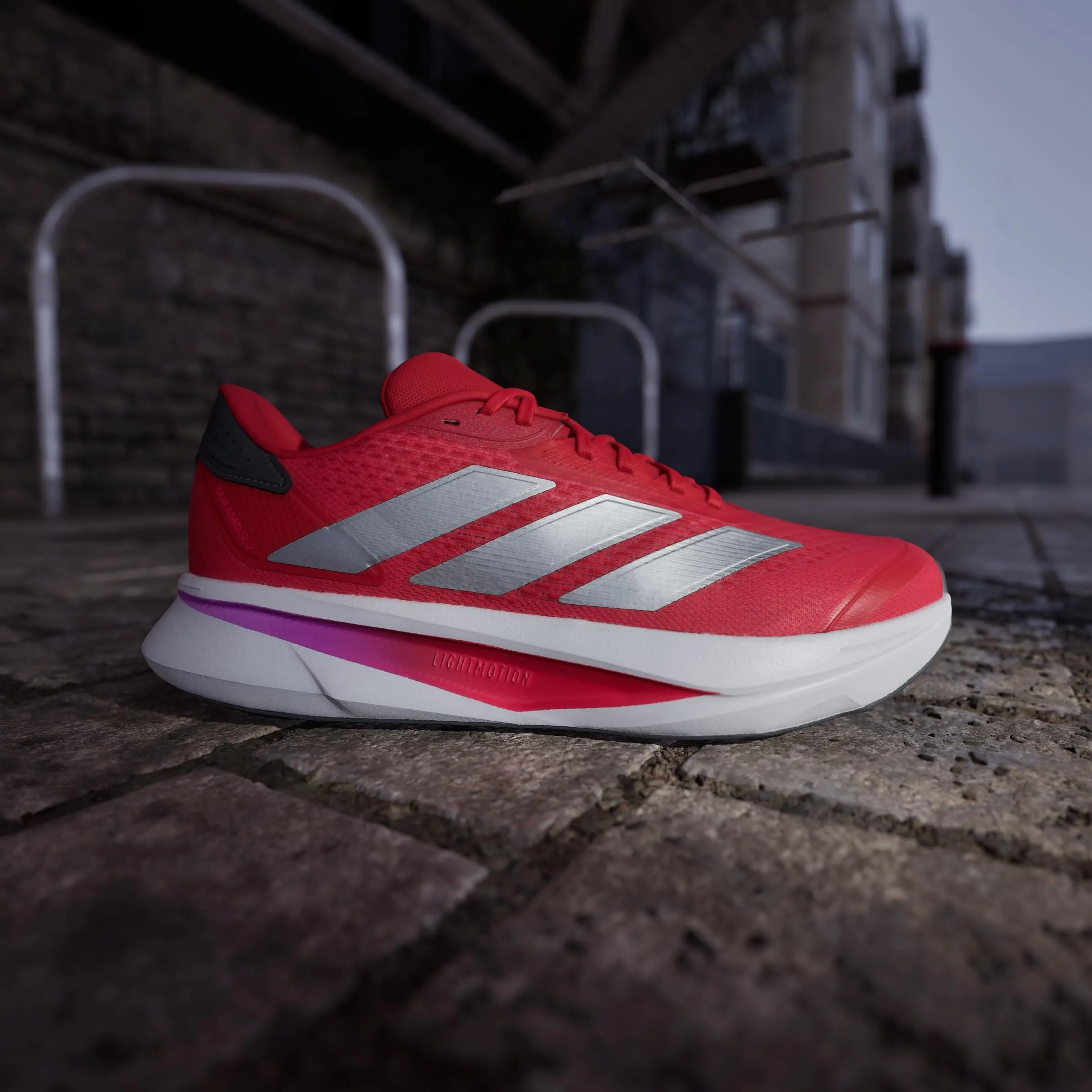 Adidas Uomo Duramo SL 2 Running Shoes, Better Scarlet/Silver Metallic/Grey Five, 47 1/3 EU - immagine 2