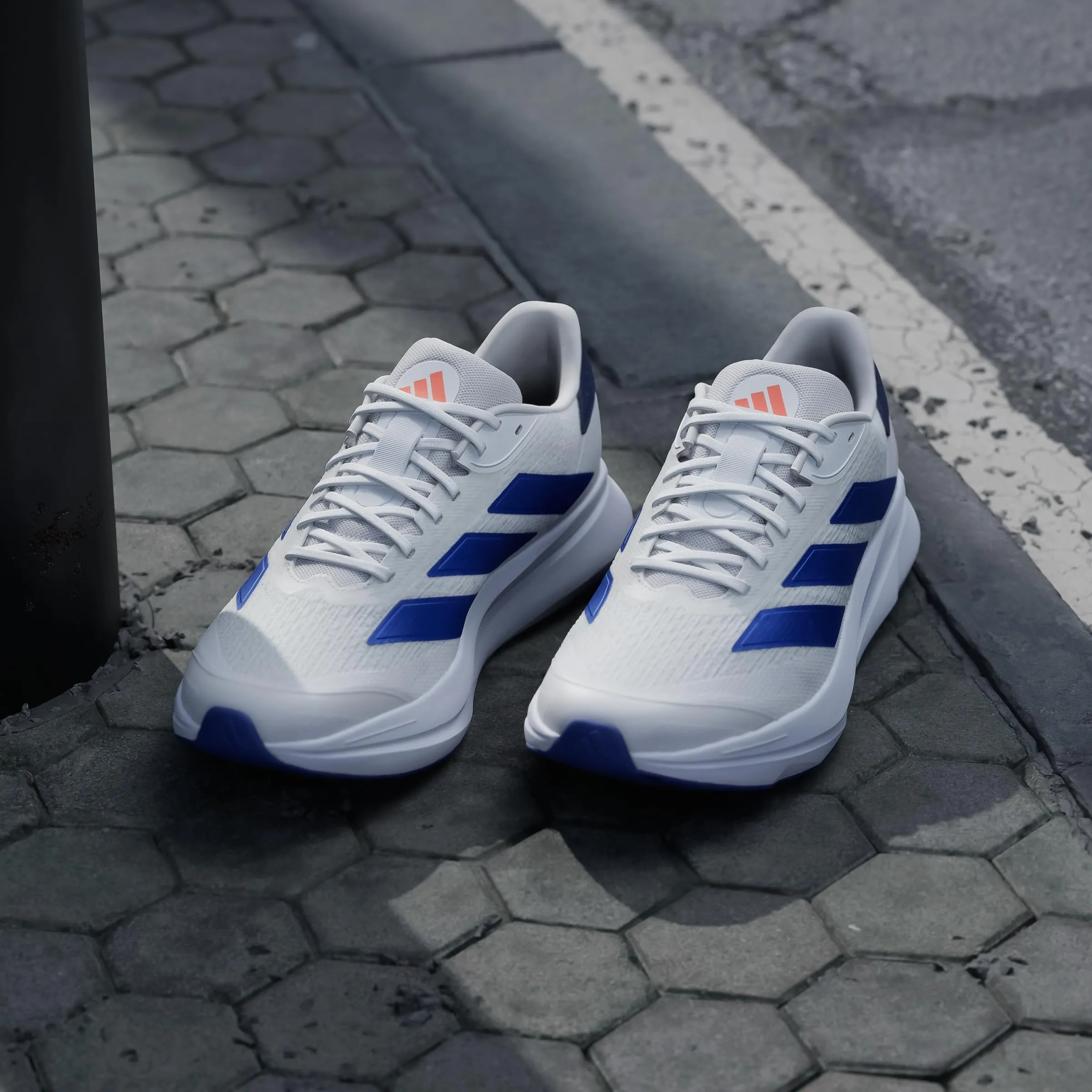 Adidas Uomo Duramo SL 2 Running Shoes, Cloud White/Lucid Blue/Dark Blue, 49 1/3 EU - immagine 9