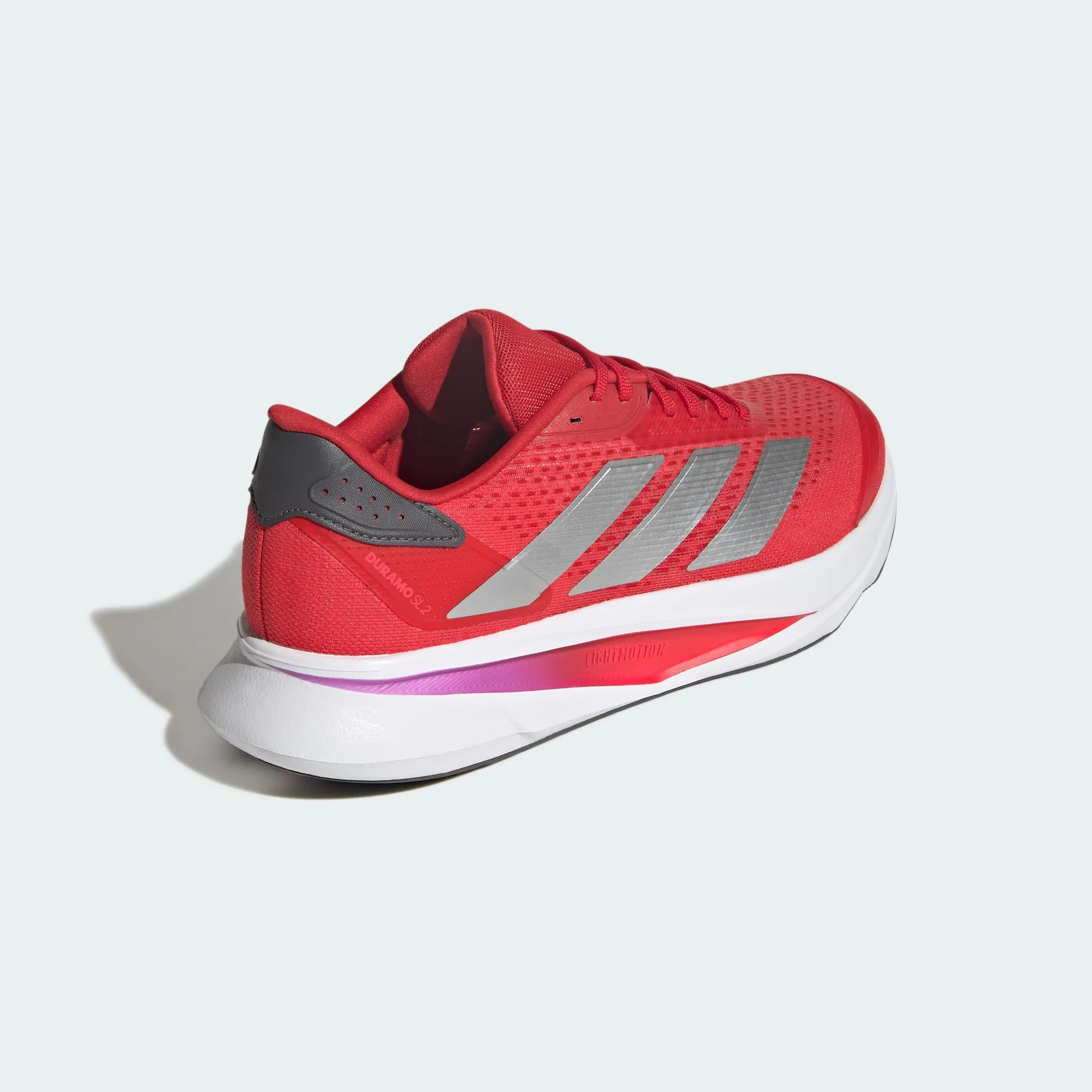 Adidas Uomo Duramo SL 2 Running Shoes, Better Scarlet/Silver Metallic/Grey Five, 44 EU - immagine 7