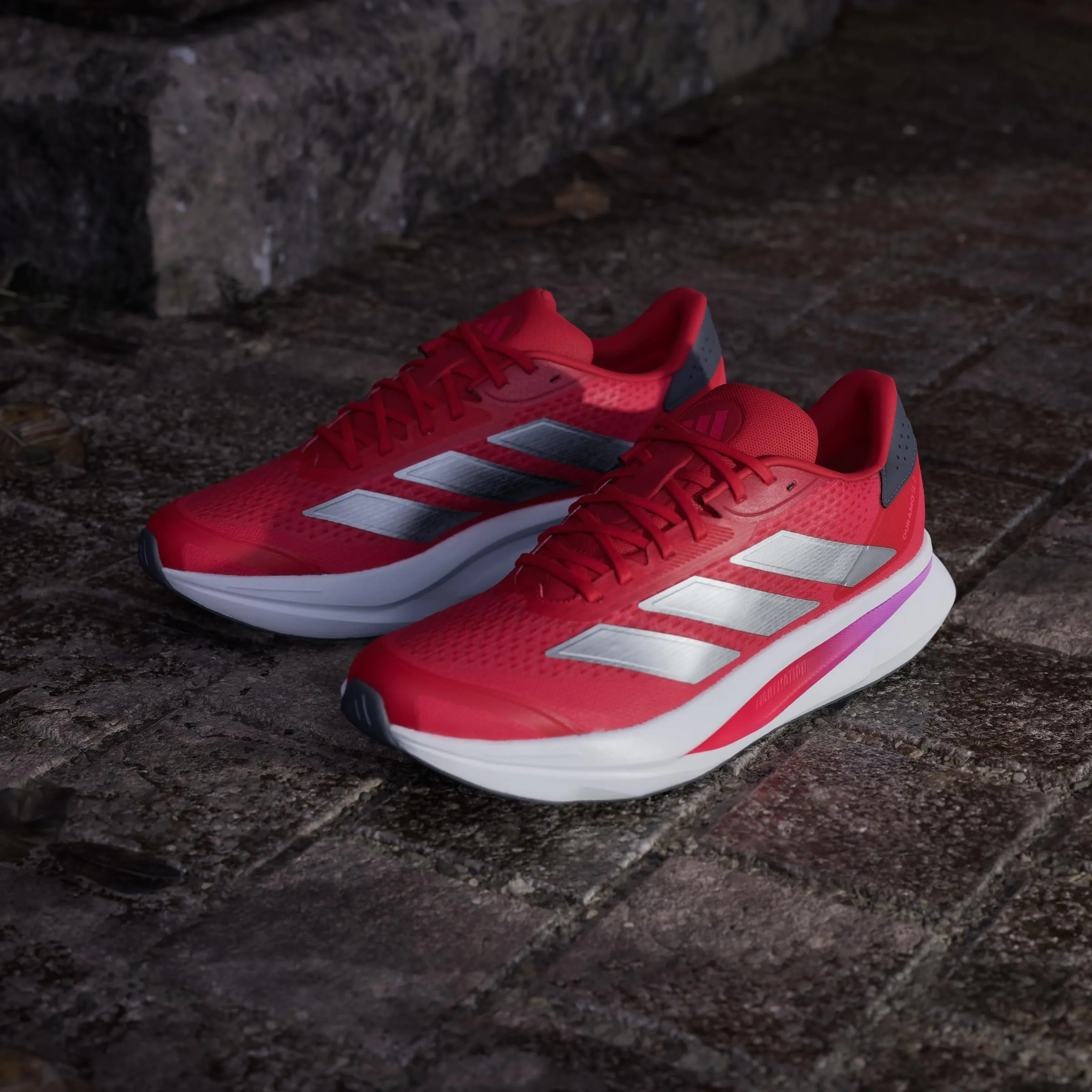 Adidas Uomo Duramo SL 2 Running Shoes, Better Scarlet/Silver Metallic/Grey Five, 44 EU - immagine 9