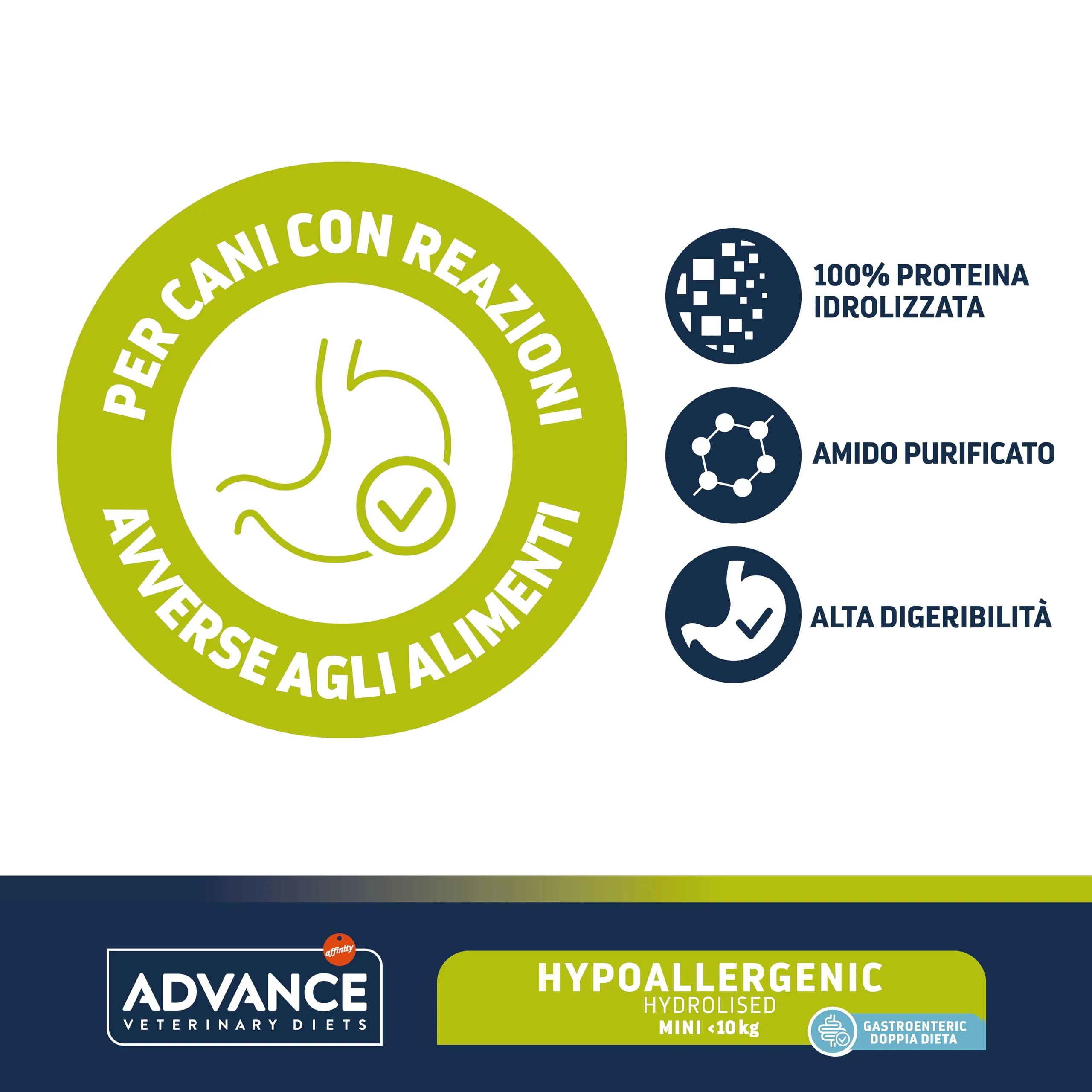 Advance Veterinary Diets Hypoallergenic, Cibo per Cani Mini, 2kg - immagine 2