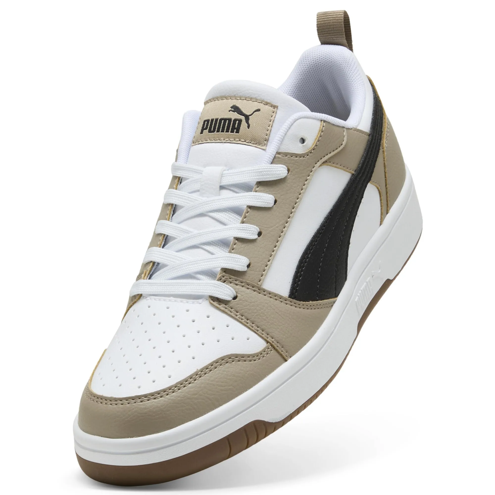 PUMA Rebound V6 Low, Sneaker Unisex - Adulto, White Black Ice Coffee, 37 EU - immagine 6