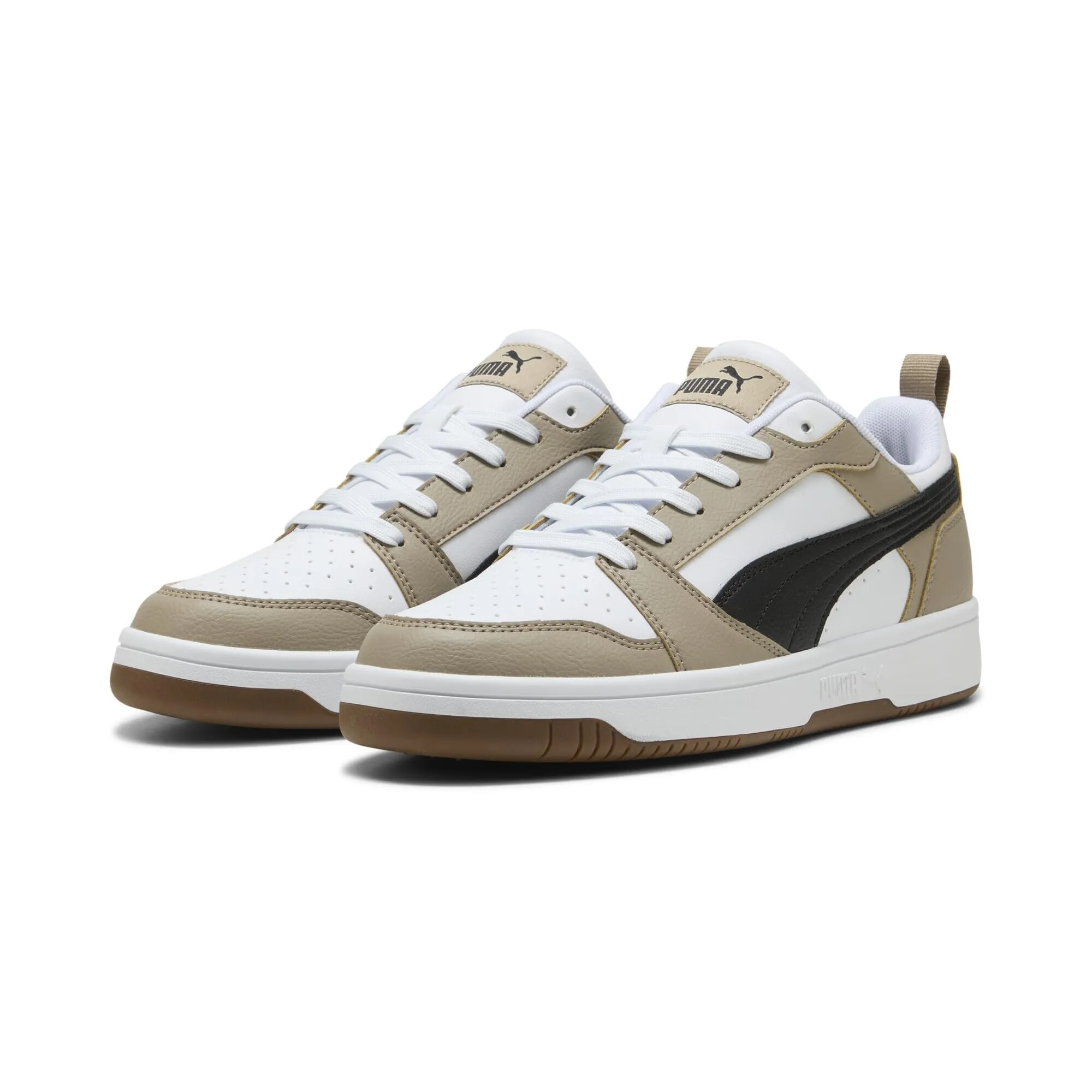 Puma Rebound V6 Low, Sneaker Unisex - Adulto, White Black Ice Coffee, 44.5 EU - immagine 1