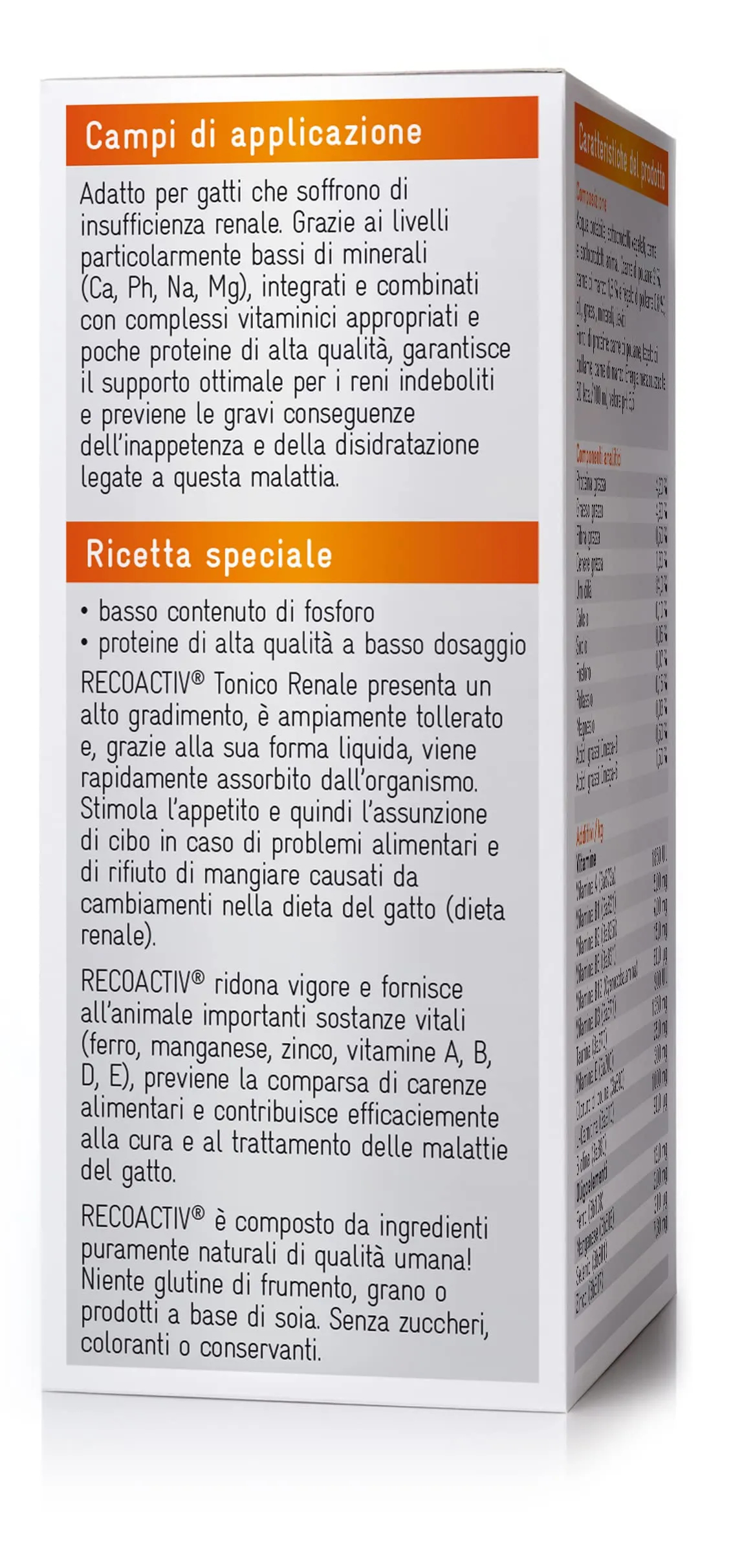 RECOACTIV Tonico Renale per gatti, 1 x 90 ml, integratore alimentare per supportare la convalescenza in caso di primi sintomi di compromissione della funzionalità renale nei gatti o come profilassi - immagine 2