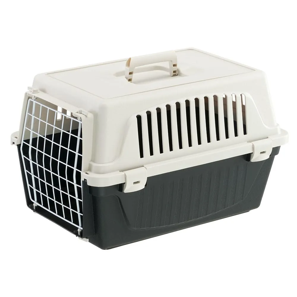 Ferplast Trasportino Rigido per Cani Piccola Taglia e Gatti ATLAS 10 EL, Porta in Acciaio Plasticato, Fessure per l'aerazione - immagine 1