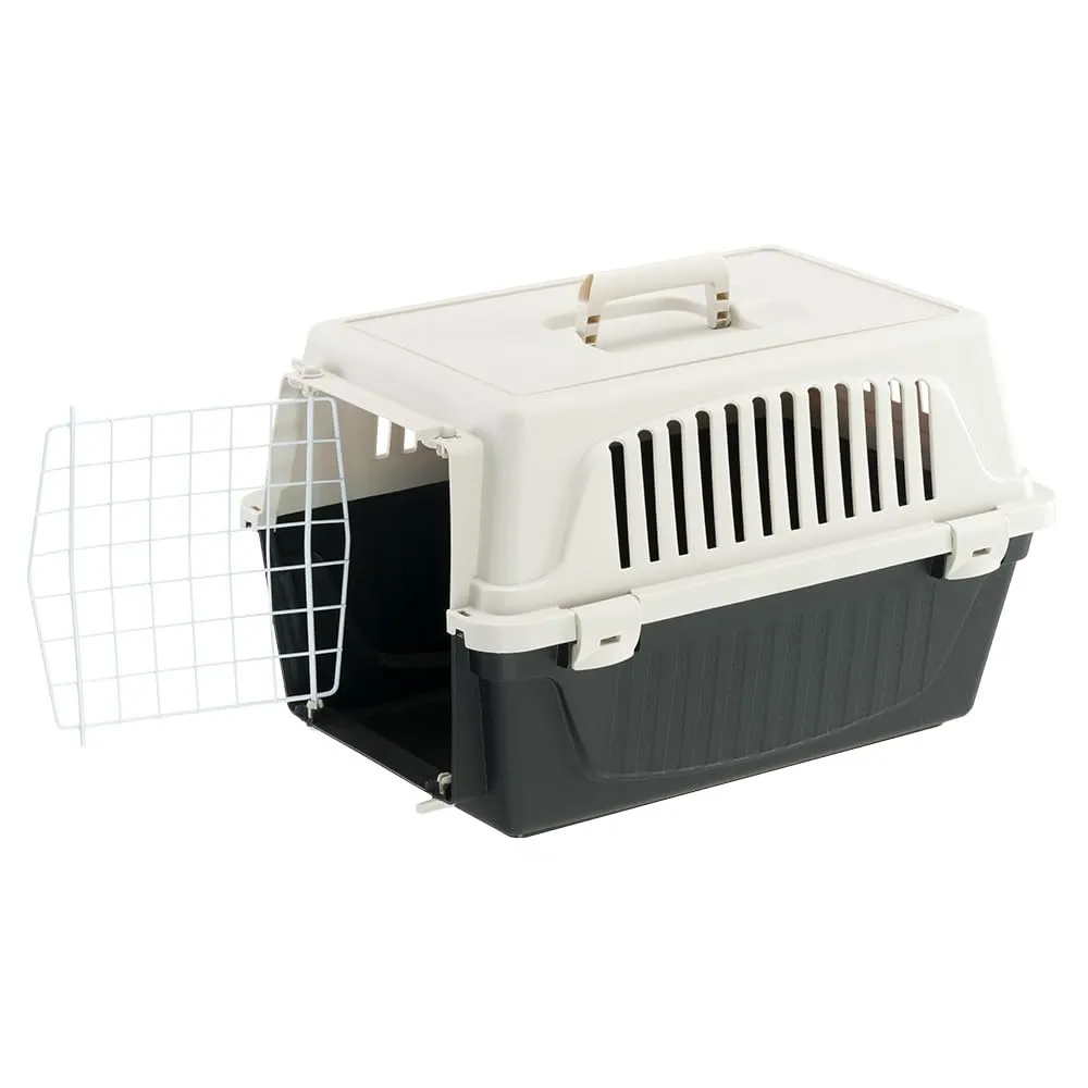 Ferplast Trasportino Rigido per Cani Piccola Taglia e Gatti ATLAS 10 EL, Porta in Acciaio Plasticato, Fessure per l'aerazione - immagine 4