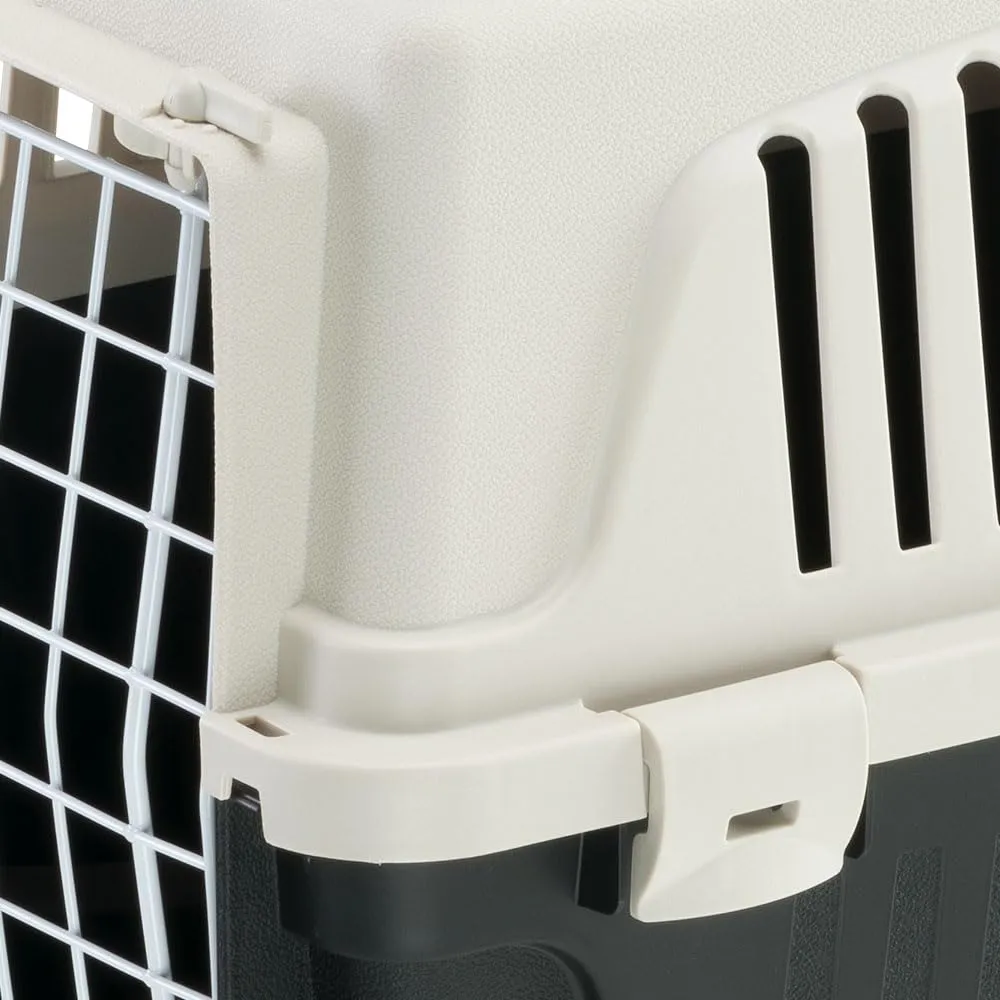 Ferplast Trasportino Rigido per Cani Piccola Taglia e Gatti ATLAS 10 EL, Porta in Acciaio Plasticato, Fessure per l'aerazione - immagine 5