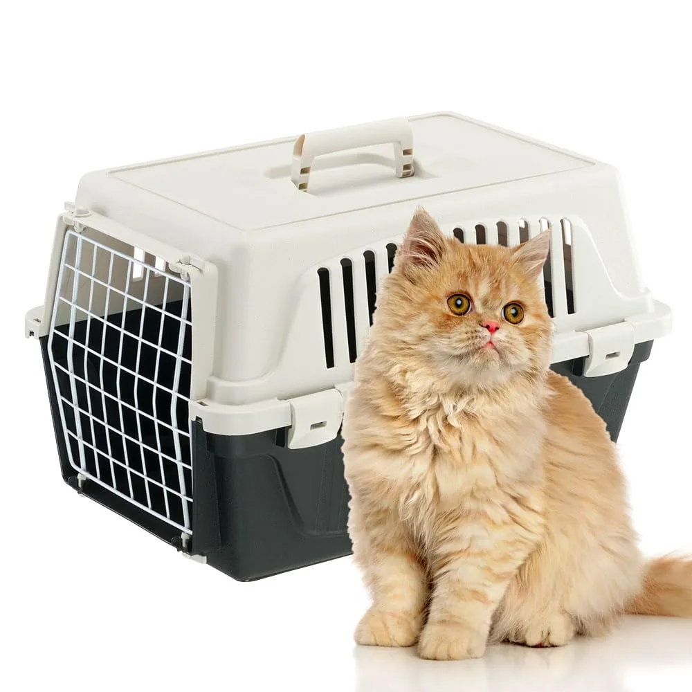 Ferplast Trasportino Rigido per Cani Piccola Taglia e Gatti ATLAS 10 EL, Porta in Acciaio Plasticato, Fessure per l'aerazione - immagine 7