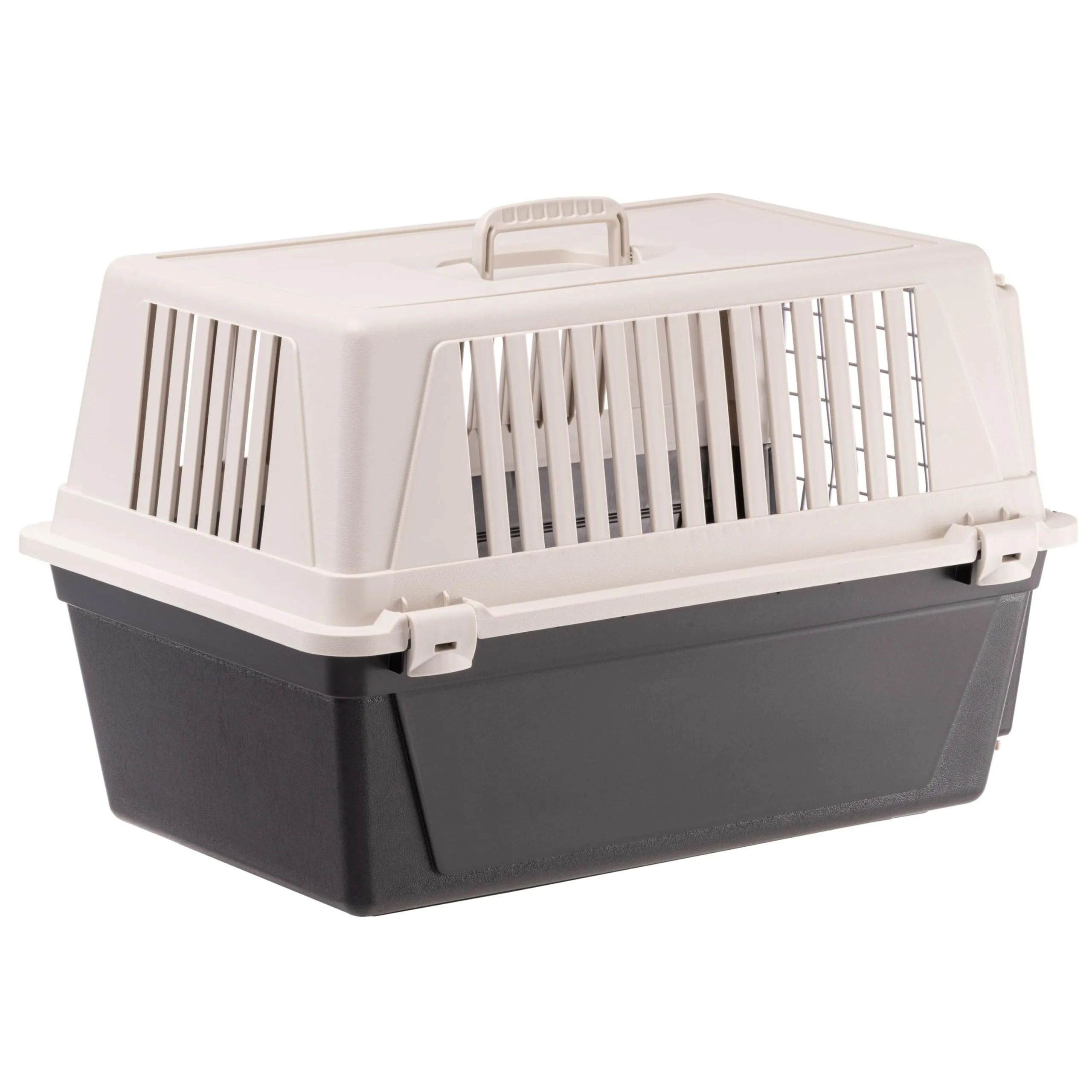 Ferplast Trasportino per Cani e Gatti fino a 15 Kg, Taglia Media, Porta in Ferro Plastificato, Fessure di Aerazione, 40x60x38 cm, Atlas 30 EL Rigido, Nero - immagine 9