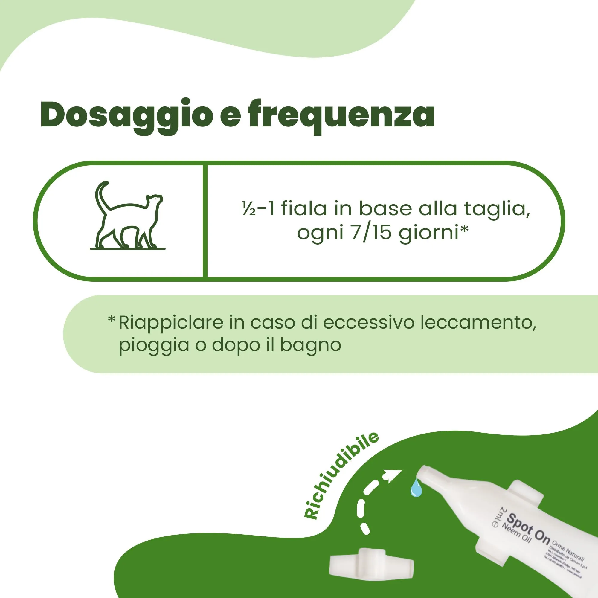 CAMON - Spot-On Protection Gatto, 5 Fiale da 2ml - immagine 5