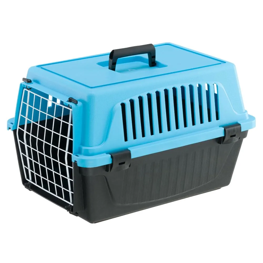 Ferplast Trasportino Rigido per Cani Piccola Taglia e Gatti ATLAS 10 EL, Porta in Acciaio Plasticato, Fessure per l'aerazione - immagine 1