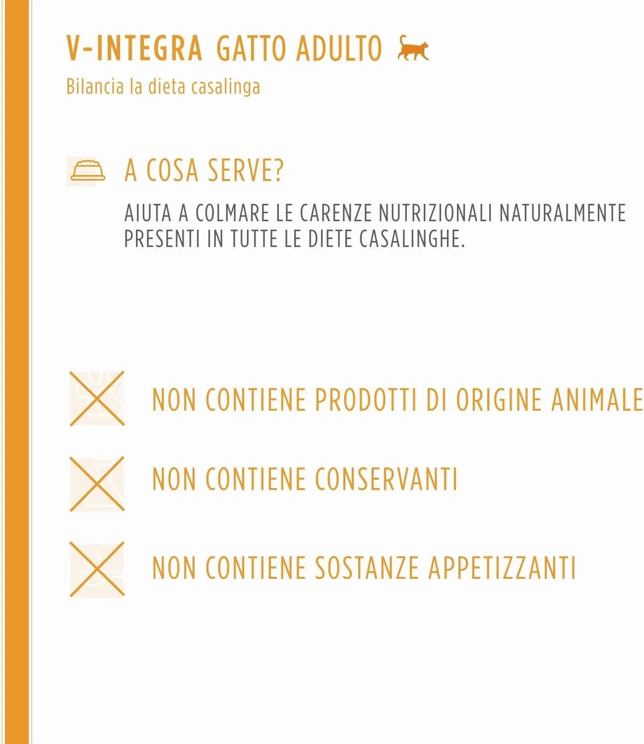 V-INTEGRA Gatto Adulto - Integratore Completo Ricco di Vitamine e Minerali, per la Dieta Casalinga di gatti adulti di tutte le età - 200g - Made in Italy - immagine 5