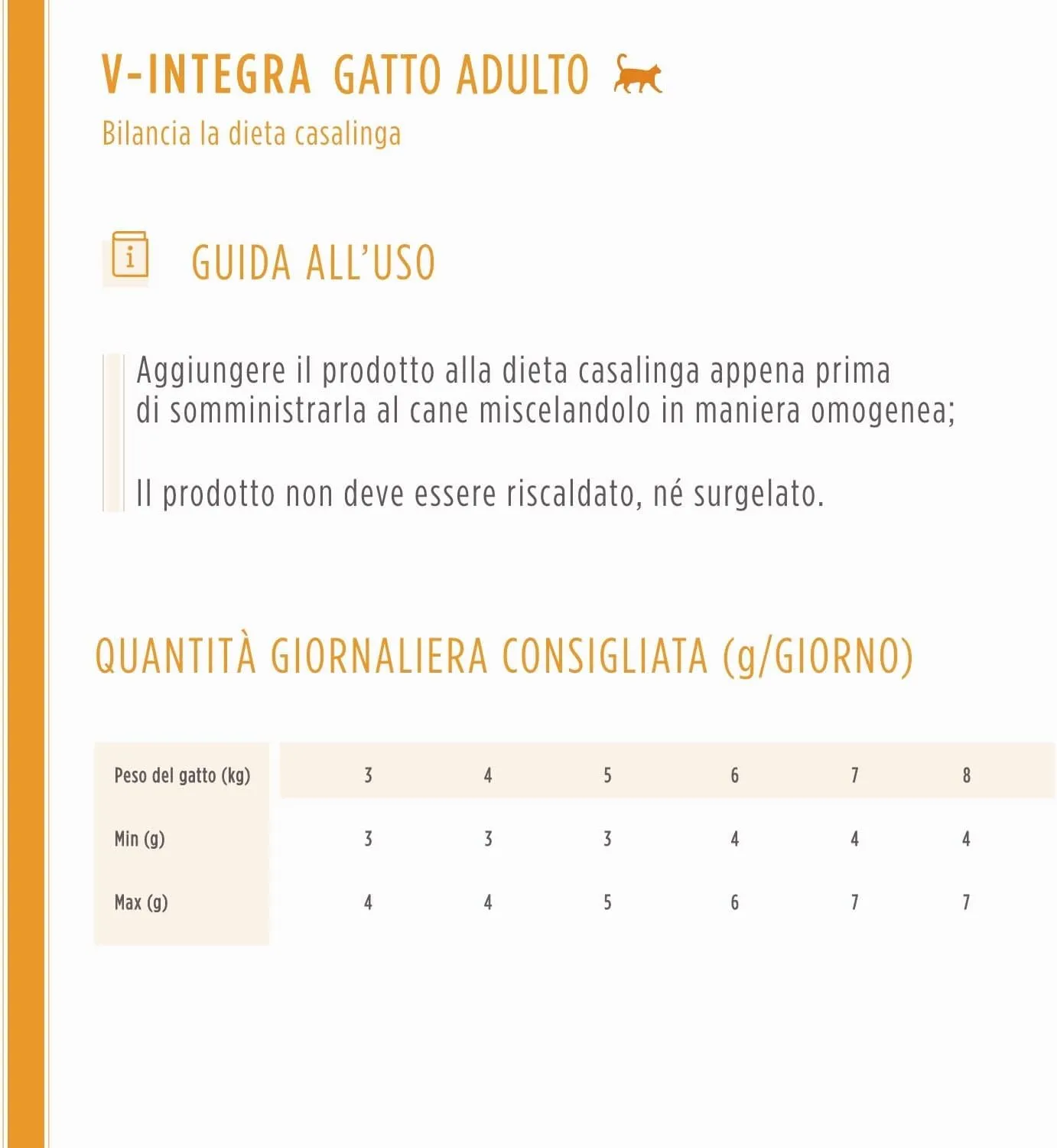 V-INTEGRA Gatto Adulto - Integratore Completo Ricco di Vitamine e Minerali, per la Dieta Casalinga di gatti adulti di tutte le età - 200g - Made in Italy - immagine 7
