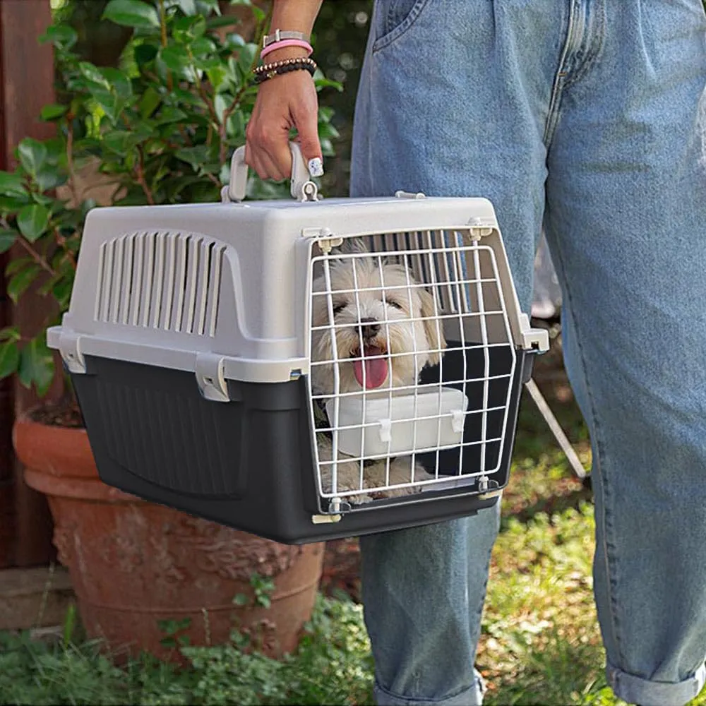 Ferplast Trasportino Gatto, Trasportino Cane Taglia Piccola, Cani e Gatti max 5 Kg, Tetto Apribile, con Cuscino e Ciotola inclusi 32,5 x 48 x h 29 cm, ATLAS 10 OPEN Trasportino Rigido, - immagine 2
