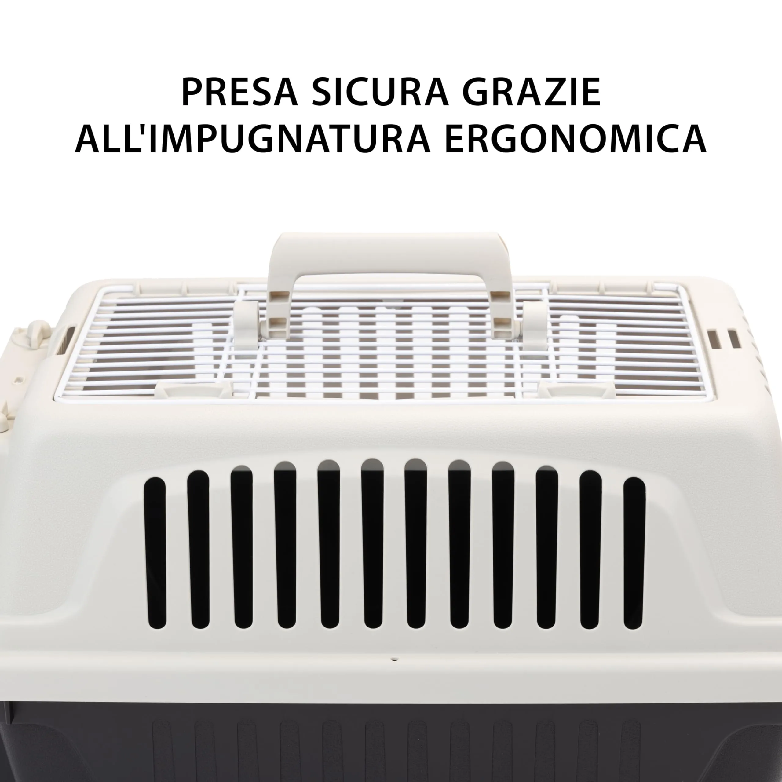 Ferplast Atlas 20 Open Trasportino Cani Piccoli e Gatti Max 8 Kg, Tetto Apribile, Cuscino e Ciotola Inclusi, 37 x 58 x h 32 cm - immagine 7