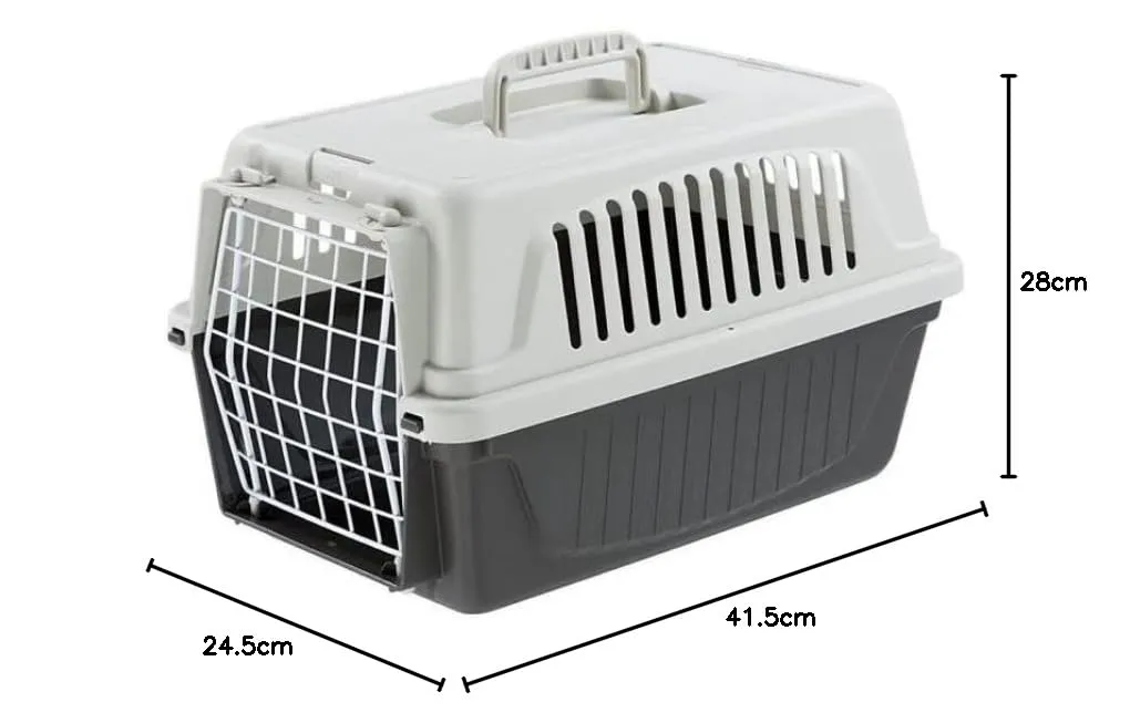 Ferplast Trasportino per Gatti e Cani Taglia Piccola fino a 3 Kg, ATLAS 5 in Plastica, Porta in Ferro Plastificato, Fessure di Aerazione, 28 x 41,5 x h 24,5 cm - immagine 6