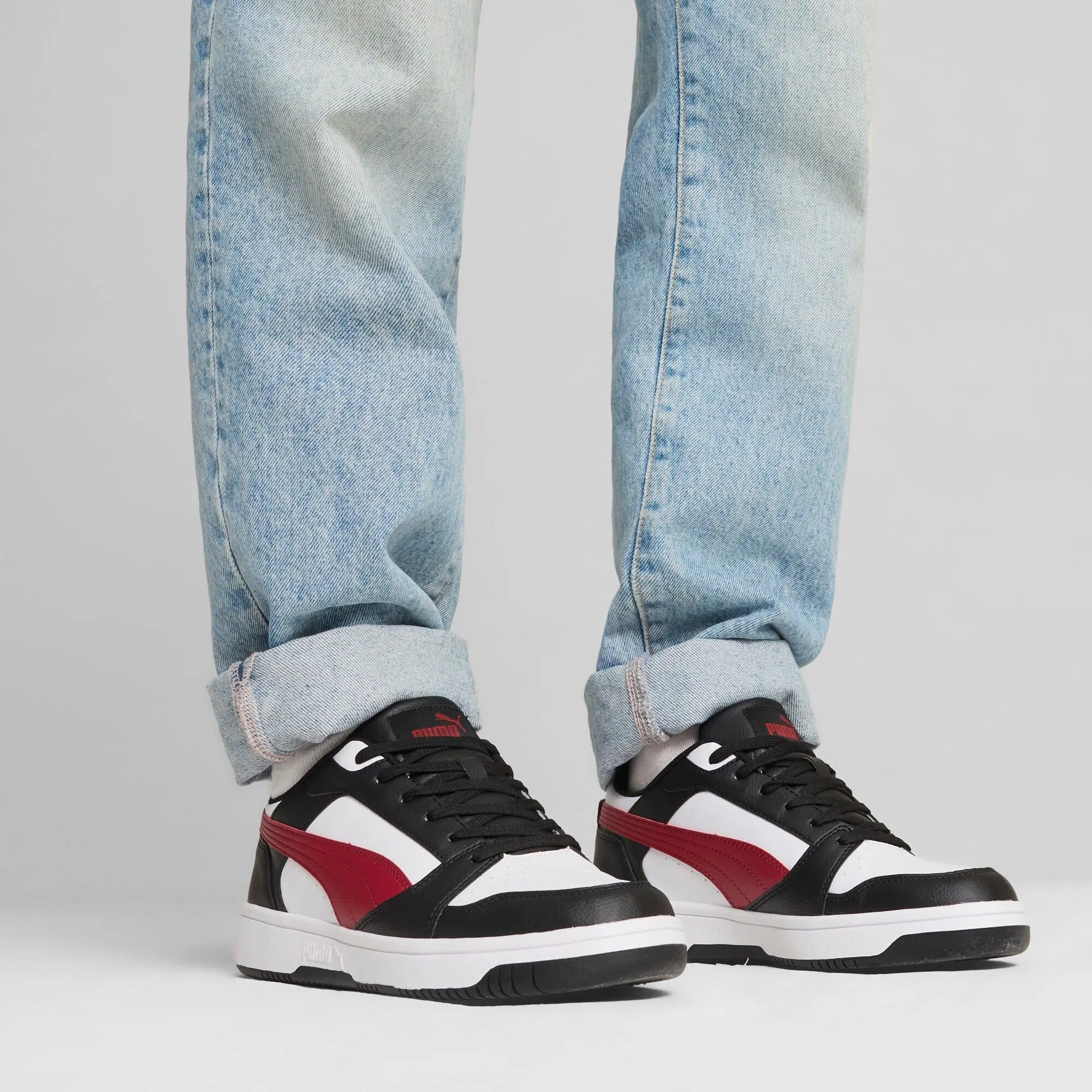 PUMA Rebound V6 Low, Sneaker Unisex - Adulto, White Intense Red Black, 44.5 EU - immagine 10