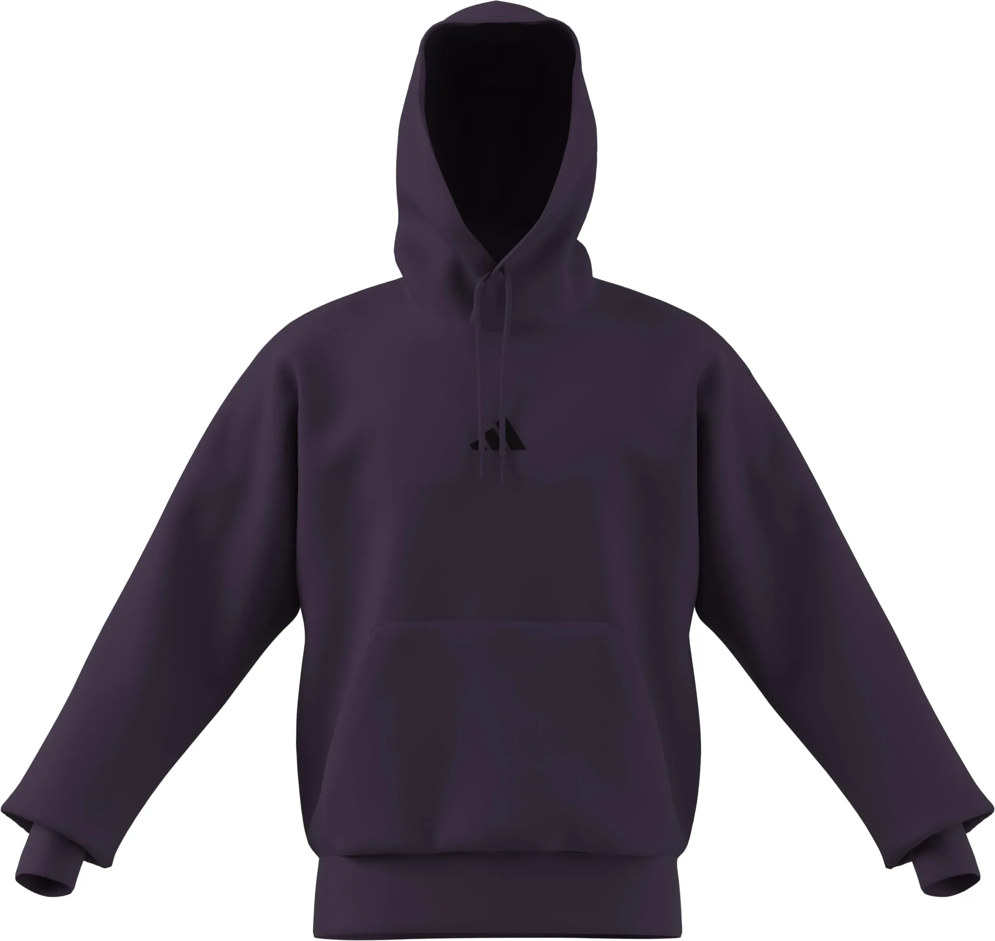 Adidas Uomo Essentials FEELCOZY Fleece Hoodie, Aurora Plum/Black, L - immagine 1