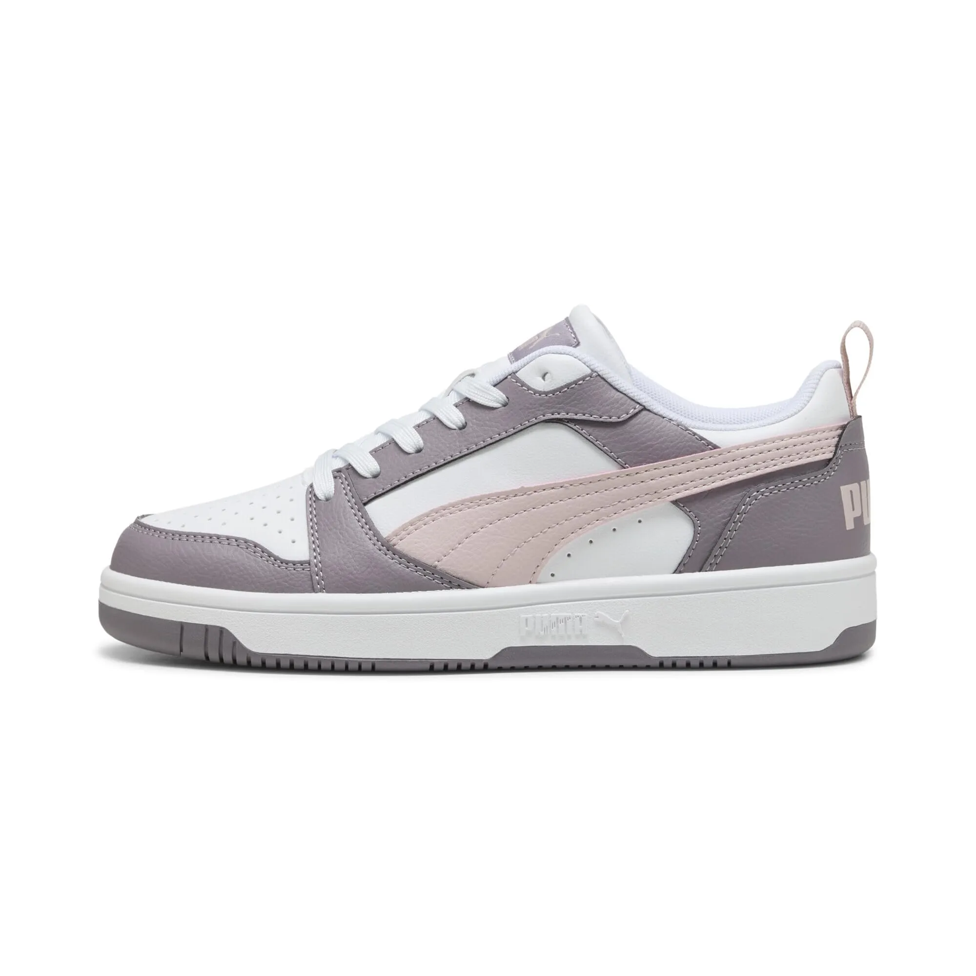 Puma Rebound V6 Low, Sneaker Unisex - Adulto, White Mauve Mist Plum Jam, 38.5 EU - immagine 3