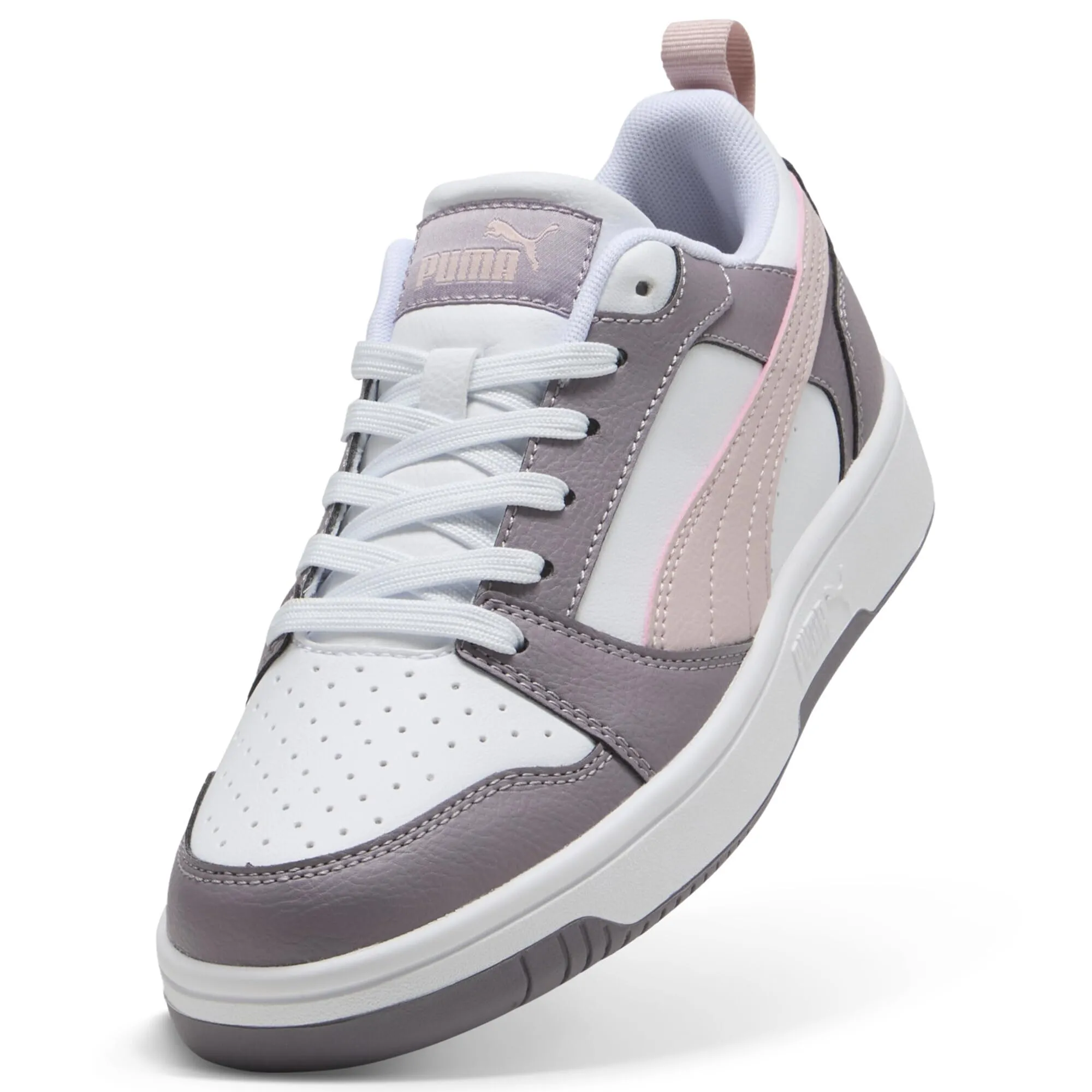 Puma Rebound V6 Low, Sneaker Unisex - Adulto, White Mauve Mist Plum Jam, 47 EU - immagine 6