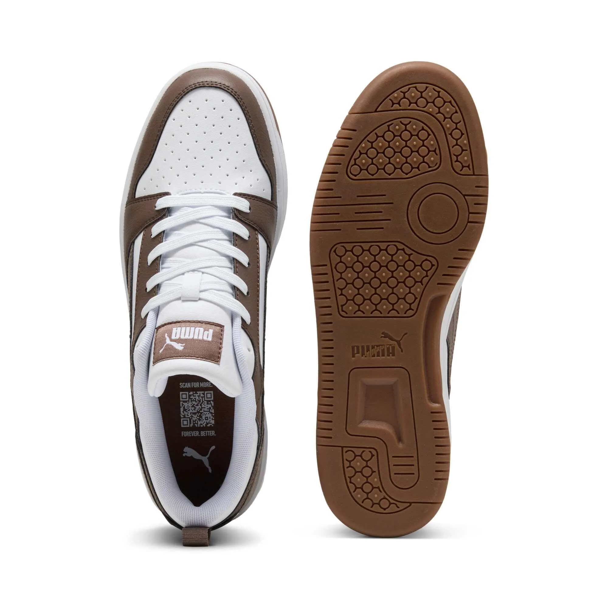 Puma Rebound V6 Low, Sneaker Unisex - Adulto, White Flat Bronze Gum, 36 EU - immagine 4