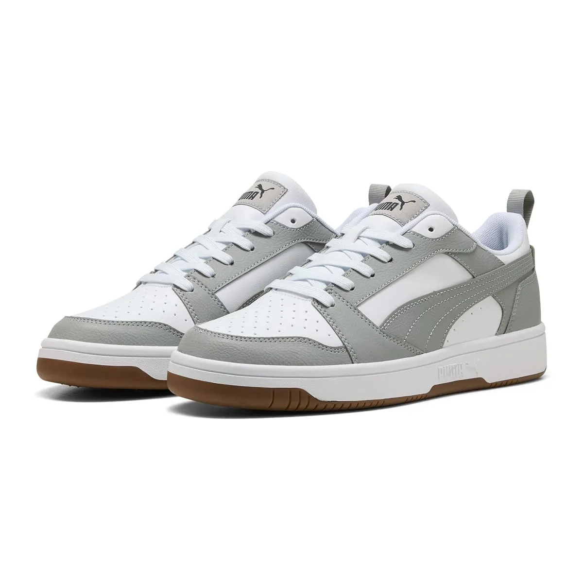 Puma Rebound V6 Low, Sneaker Unisex - Adulto, White Gray Echo Black, 42 EU - immagine 2
