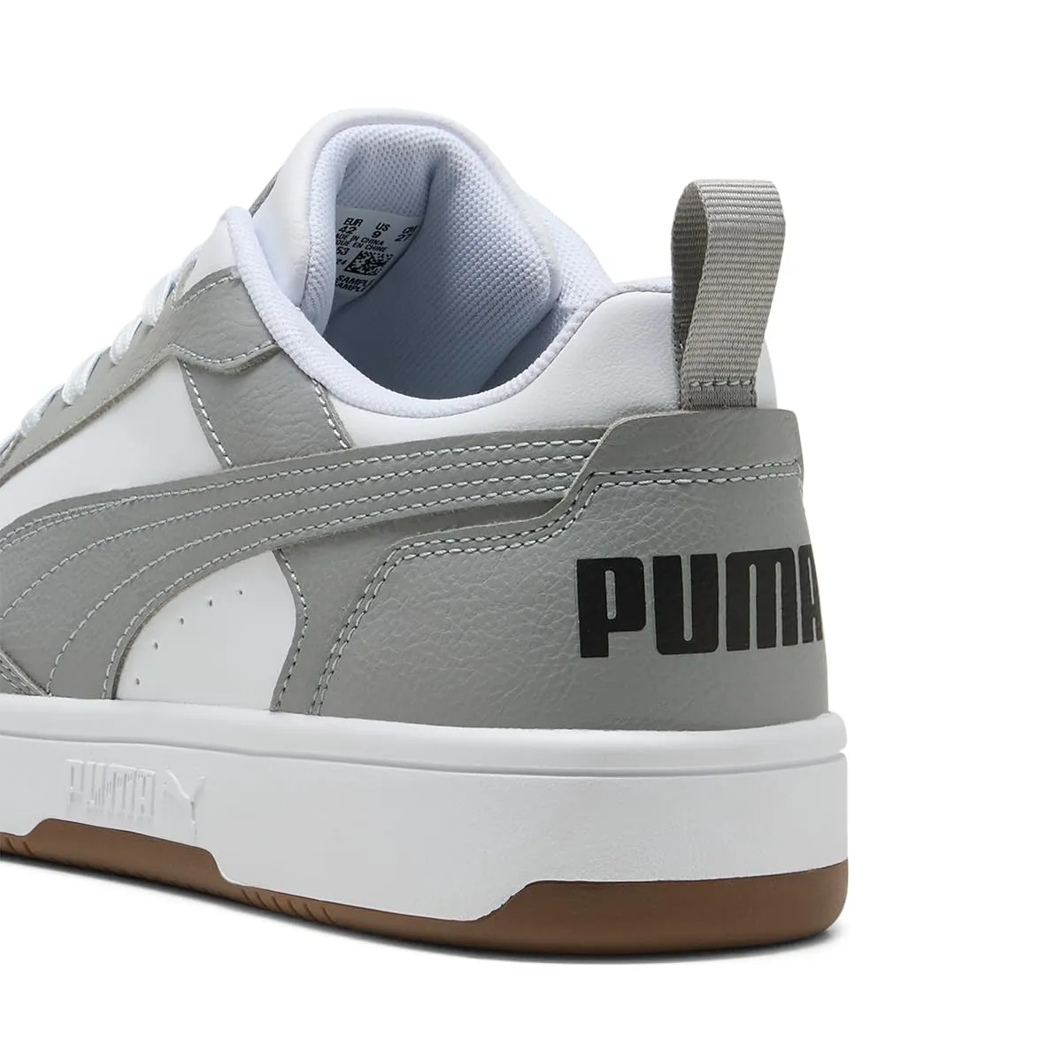 Puma Rebound V6 Low, Sneaker Unisex - Adulto, White Gray Echo Black, 42 EU - immagine 5