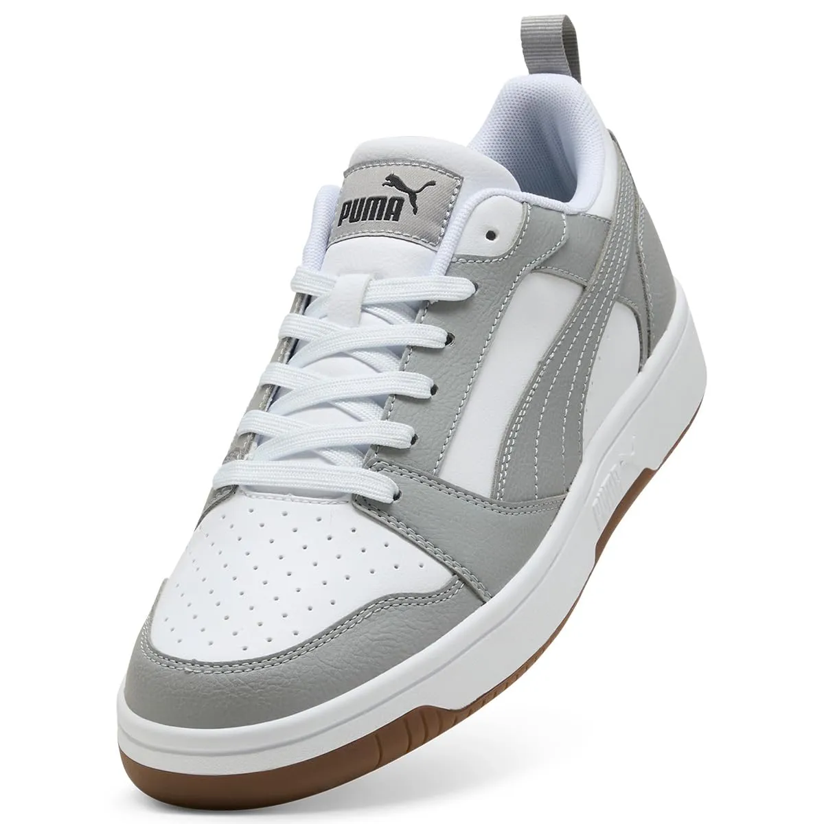 Puma Rebound V6 Low, Sneaker Unisex - Adulto, White Gray Echo Black, 37 EU - immagine 4
