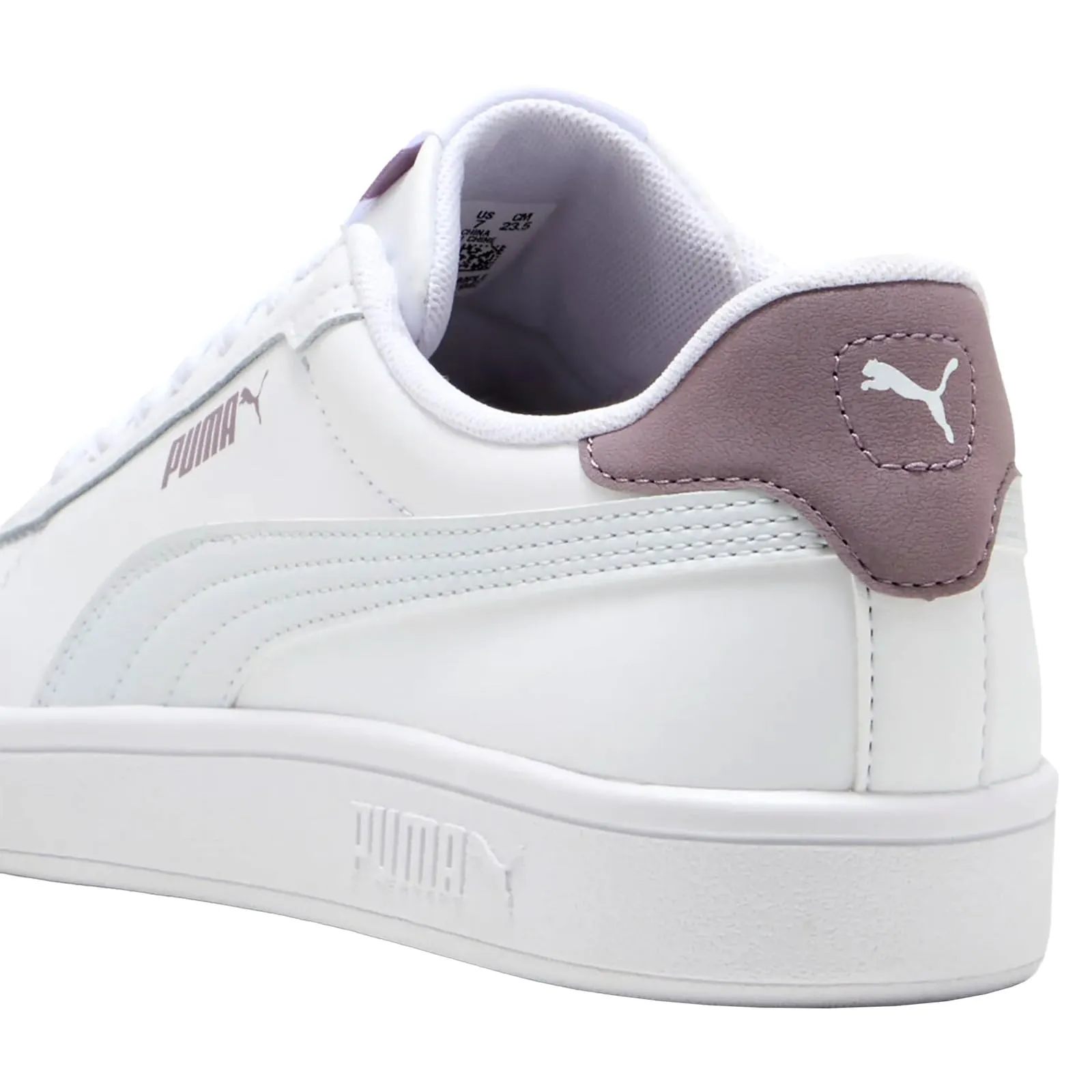 Puma Smash 3.0 L, Sneaker Uomo, Puma Confettura Bianca Silver Mist Plum, 37 EU - immagine 6