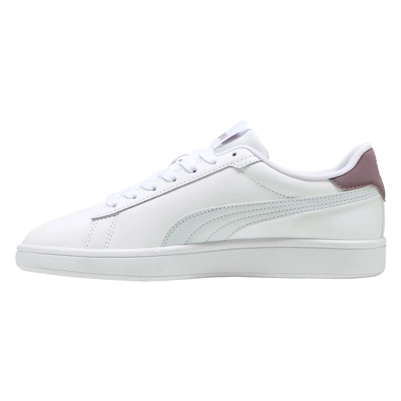 Puma Sneaker Unisex Smash 3.0 L, Puma White Silver Mist Plum Jam, 48.5 EU - immagine 3