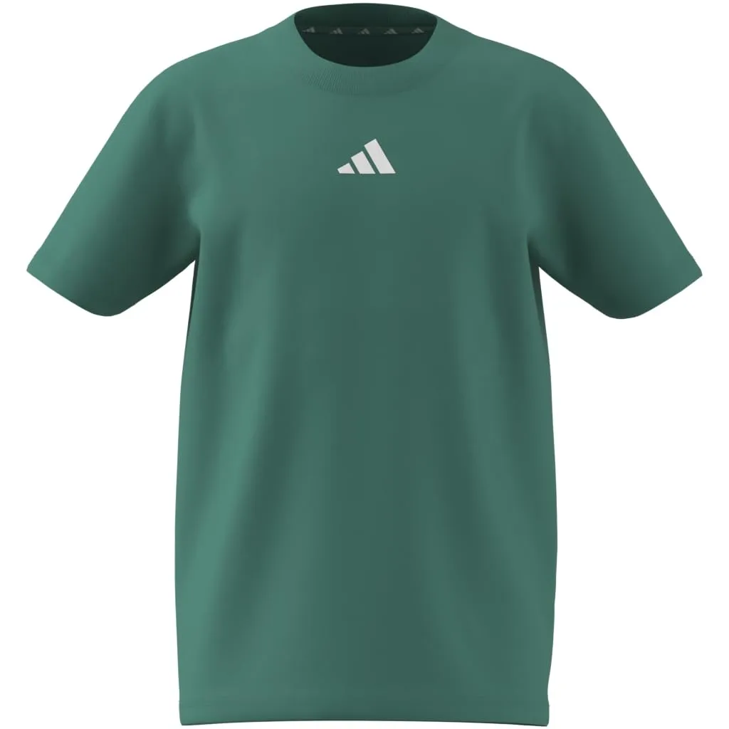 Adidas Unisex - Bambini Essentials T-Shirt, Pure Teal/White, 9-10 Years - immagine 6