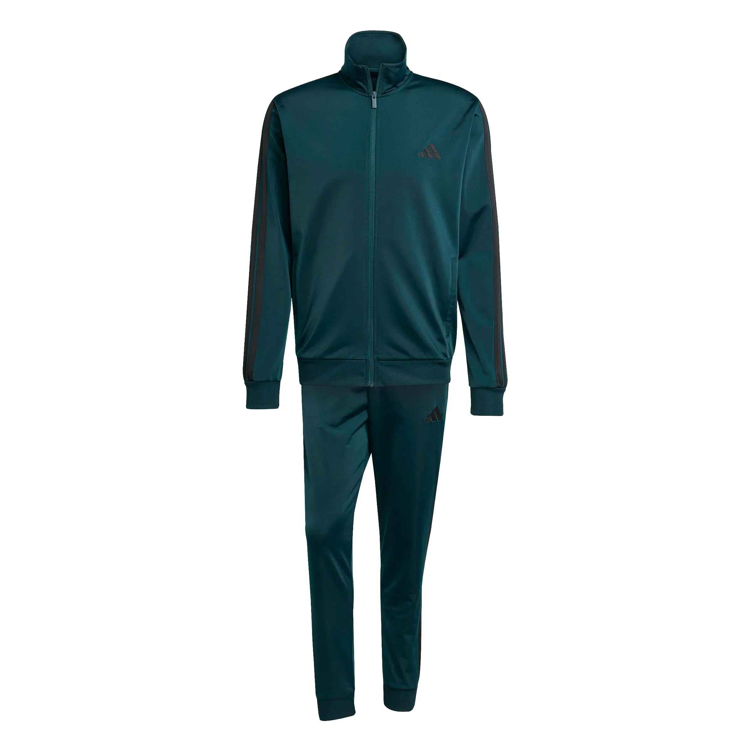 adidas Uomo SPORTSWEAR BASIC 3 STRIPES TRICOT TRACKSUIT, Aurora Ivy, XS - immagine 1