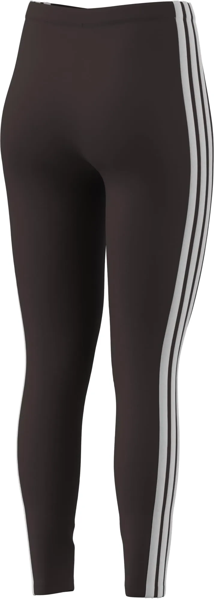 Adidas Women's Essentials 3-Stripes Cotton Leggings Shadow Brown/White XS XS - immagine 3
