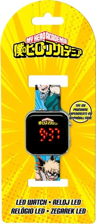 Kids Licensing Orologio digitale unisex per bambini automatico con cinturino in silicone MHA4008, My Hero Academy - immagine 4