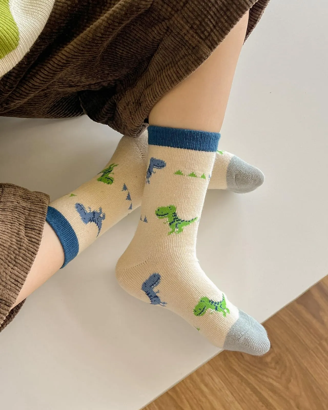 Kyopp 10 Paia Calzini per Bambini e Ragazze e Ragazzi Divertenti Calzini Animali in Cotone Unisex per Crew Socks 21-37 - immagine 8