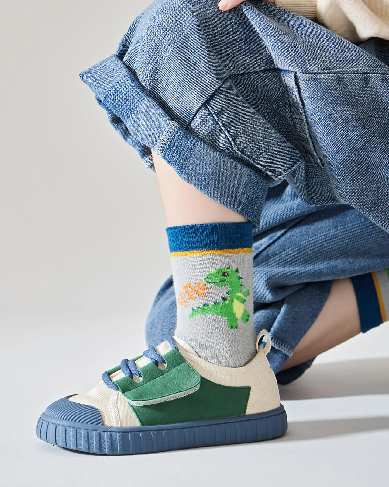 Kyopp 10 Paia Calzini per Bambini e Ragazze e Ragazzi Divertenti Calzini Animali in Cotone Unisex per Crew Socks 21-37 - immagine 9