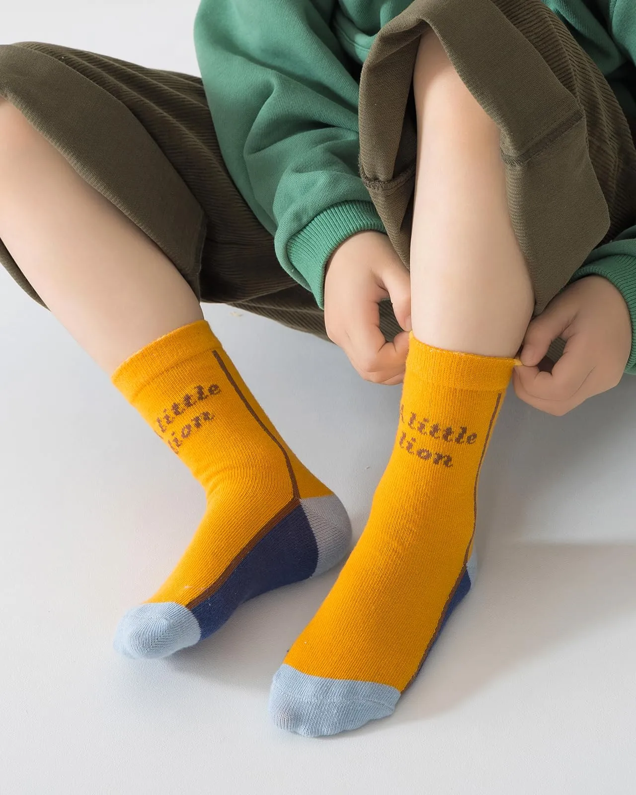 Kyopp 10 Paia Calzini per Bambini e Ragazze e Ragazzi Divertenti Calzini Animali in Cotone Unisex per Crew Socks 21-37 - immagine 8