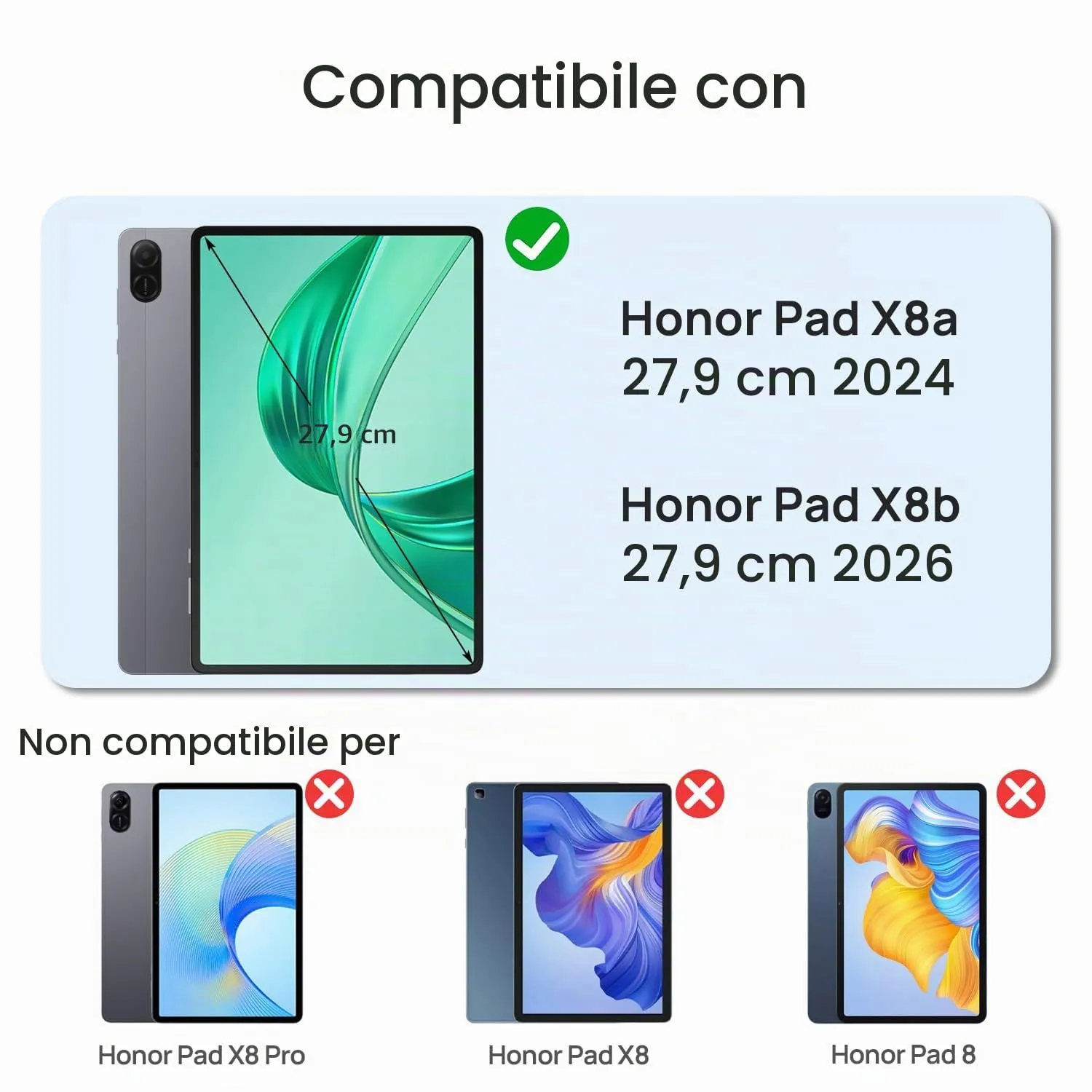 Gerutek 2 Pezzi Pellicola Protettiva per Honor Pad X8a/X8b 11'' (2024/2026) - immagine 2