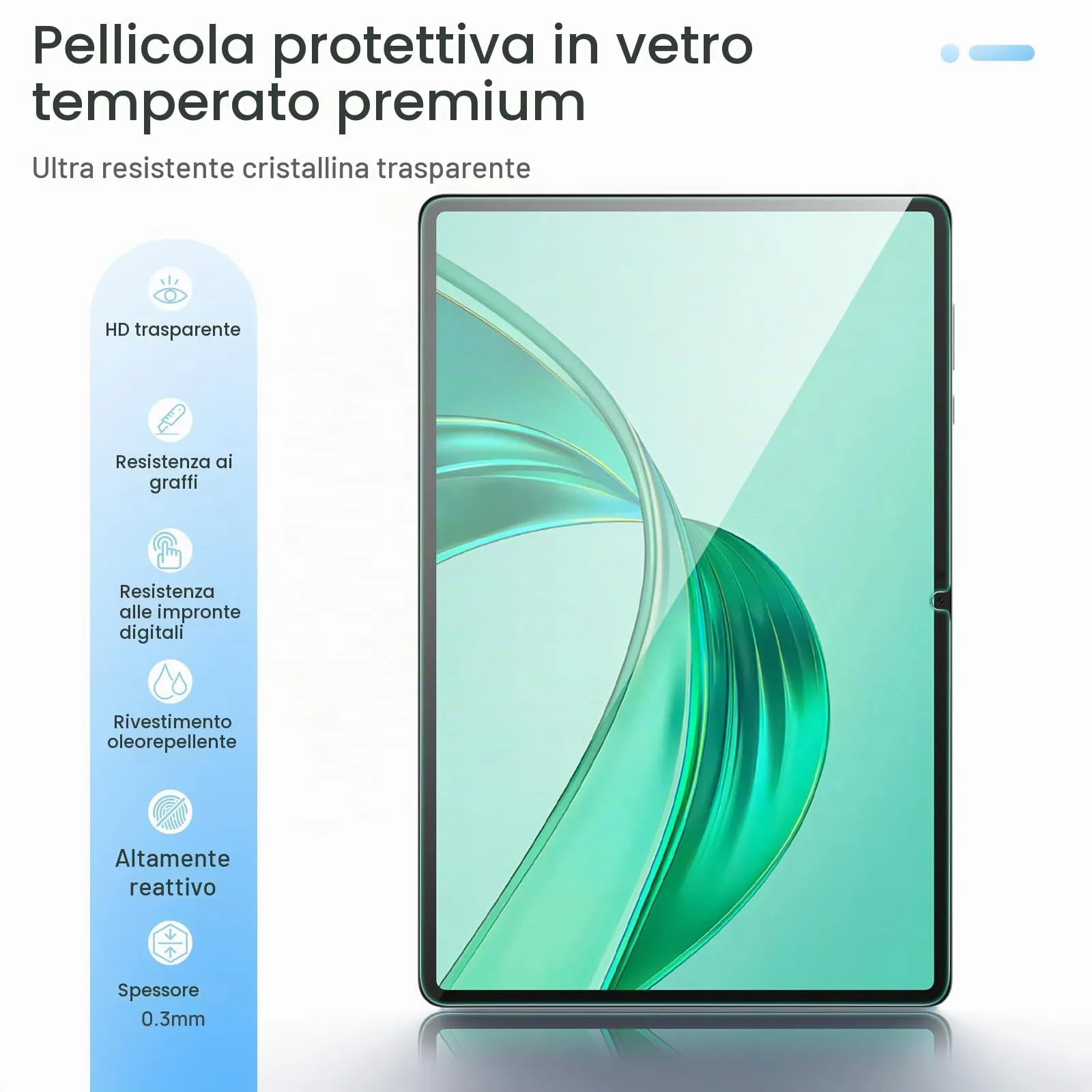 Gerutek 2 Pezzi Pellicola Protettiva per Honor Pad X8a/X8b 11'' (2024/2026) - immagine 3